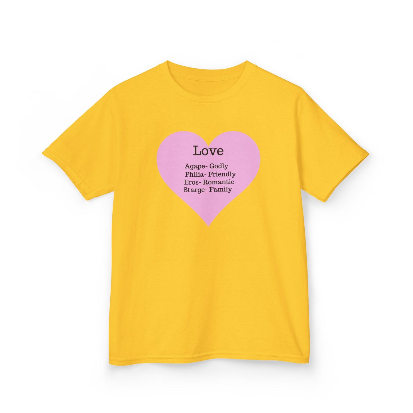 The Meaning of Love Kids T-Shirt | Heart Graphic Tee