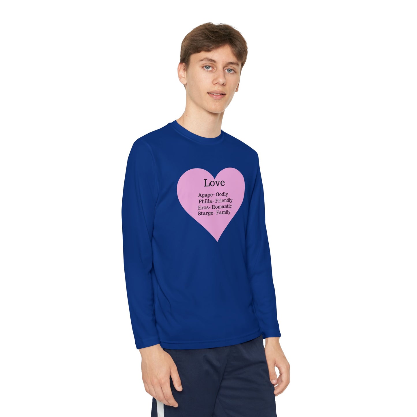 Kids 'Meaning of Love' Long Sleeve Performance Tee