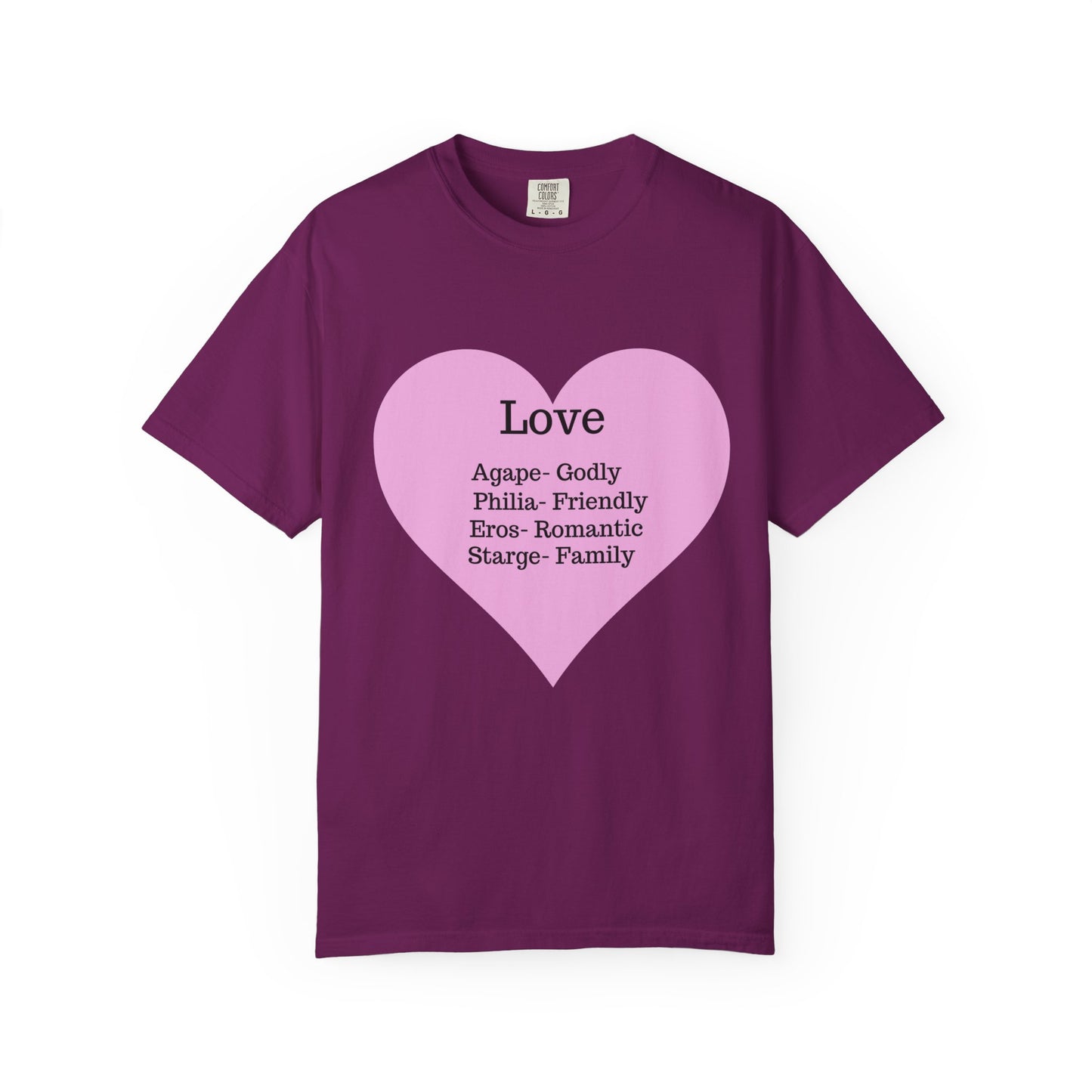 Love-Infused Unisex T-shirt: A Heartfelt Graphic Tee for All Occasions