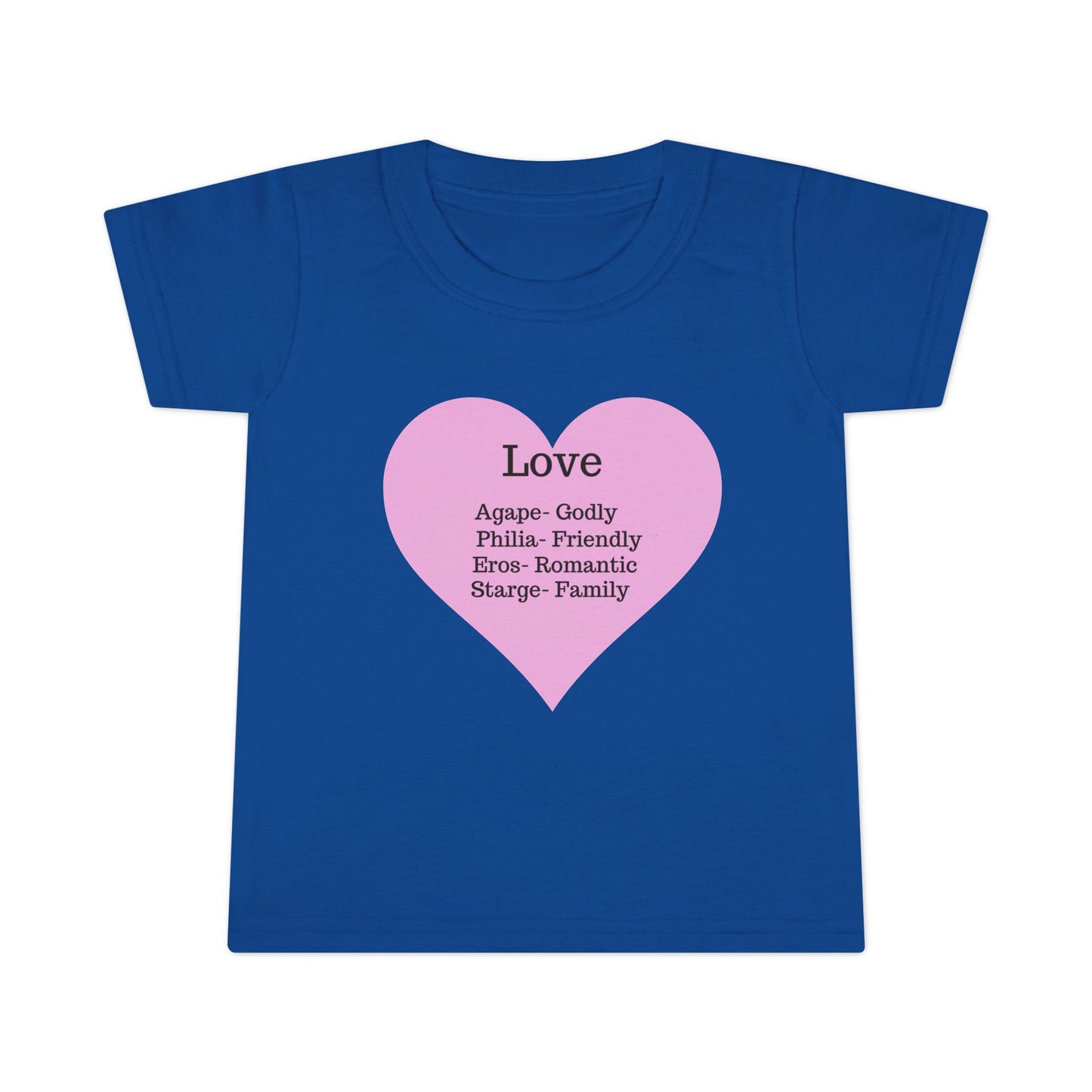 Types of Love Heart Toddler T-Shirt