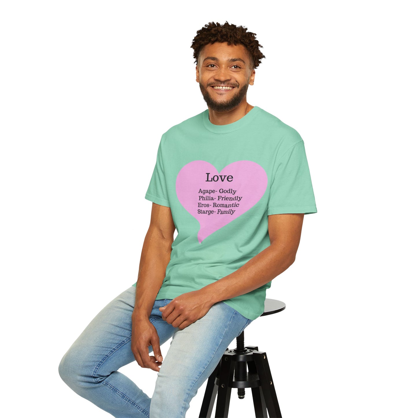Love-Infused Unisex T-shirt: A Heartfelt Graphic Tee for All Occasions