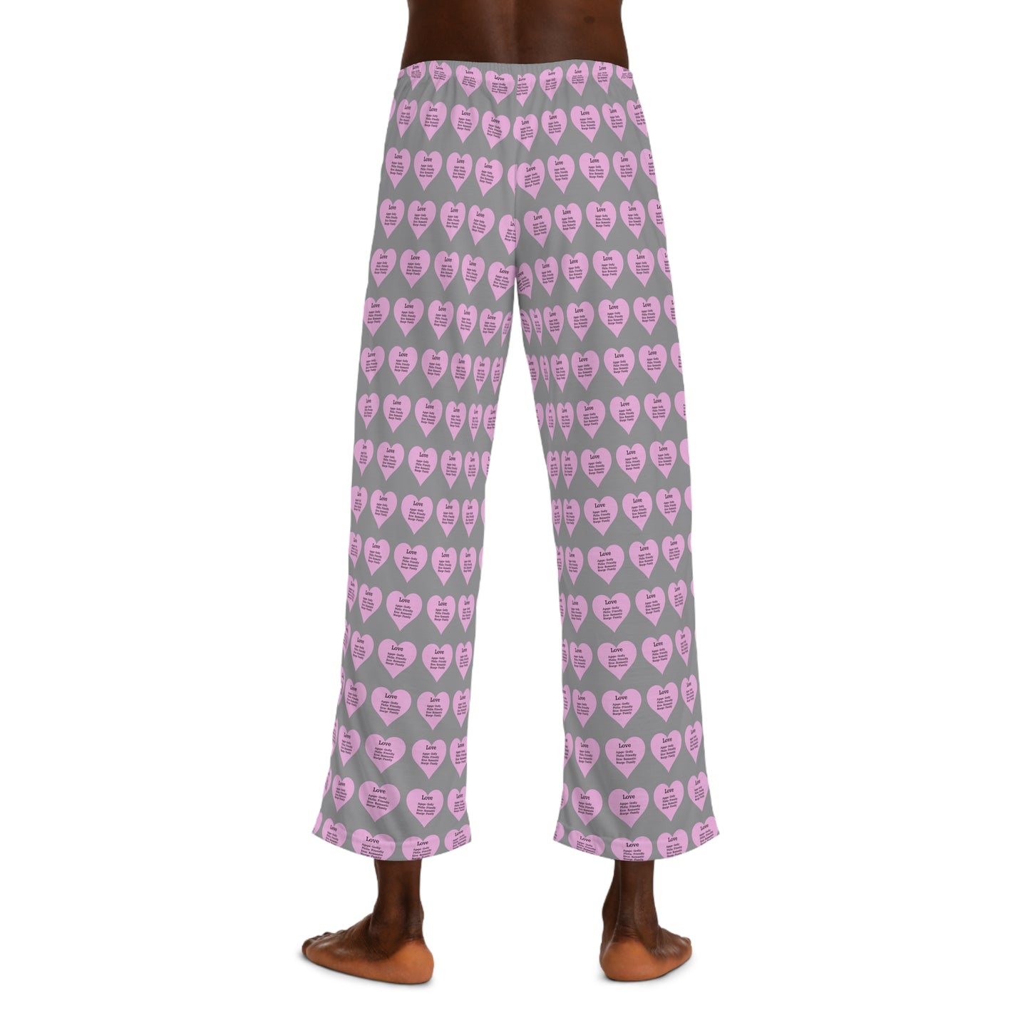 Men's All-Over Print Pajama Pants (Grey)