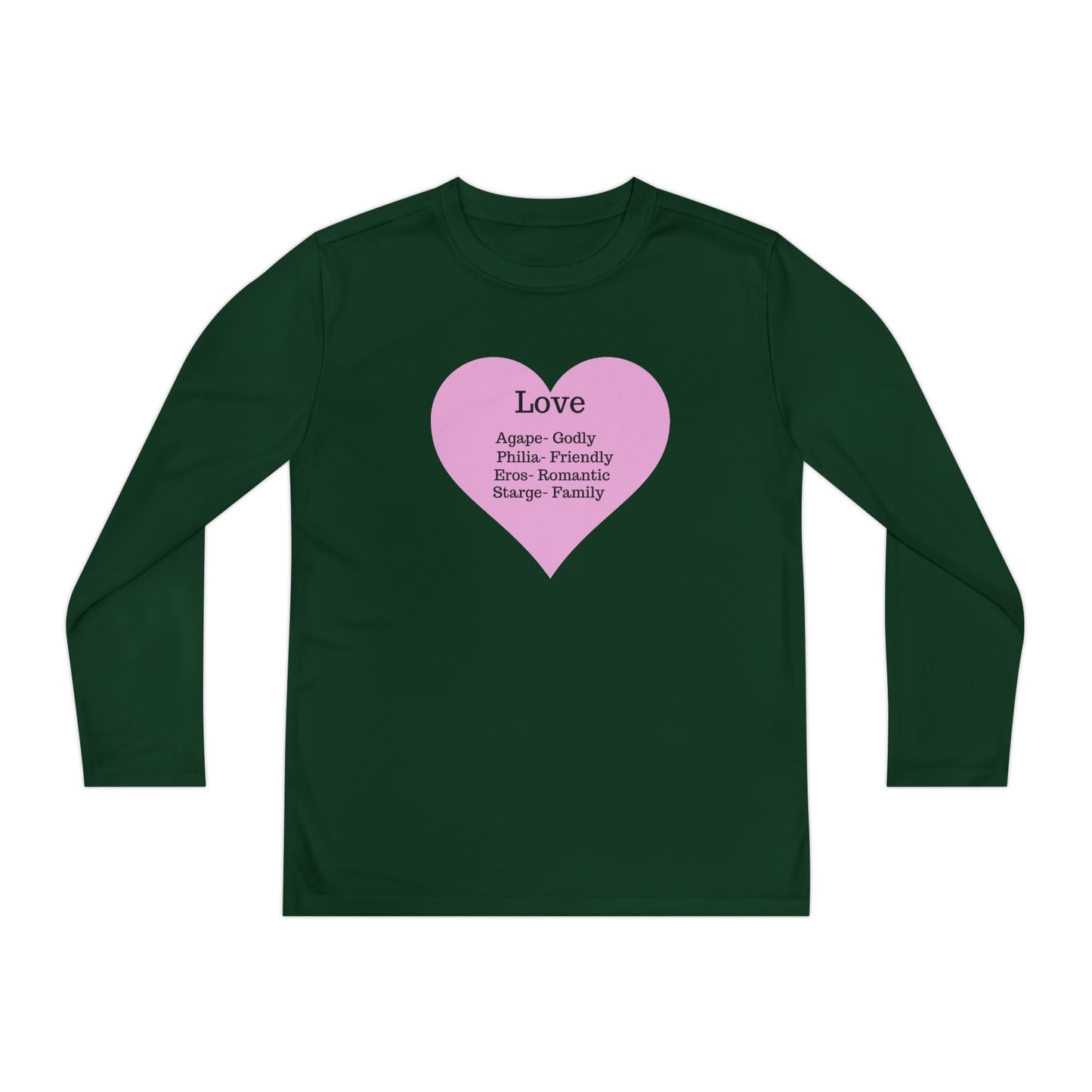 Kids 'Meaning of Love' Long Sleeve Performance Tee