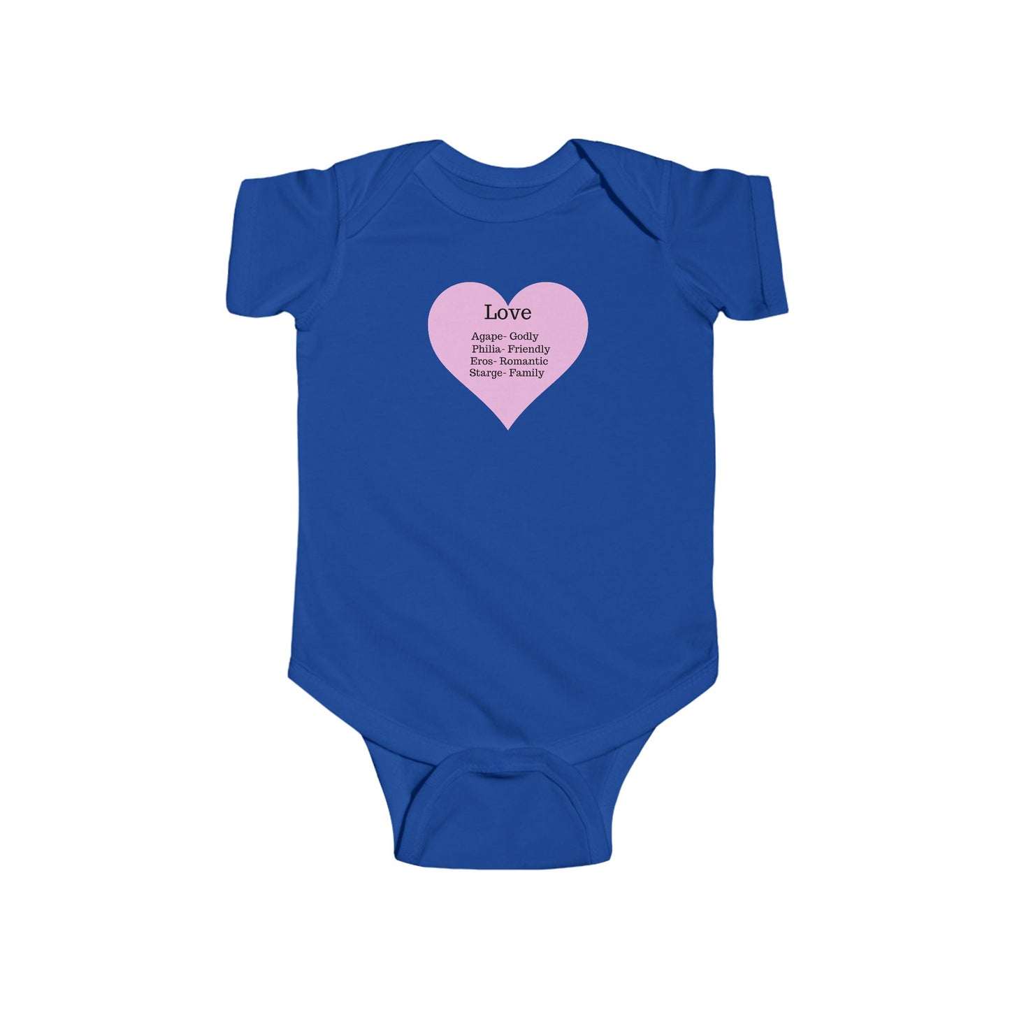 The Meaning of Love Heart Baby Bodysuit