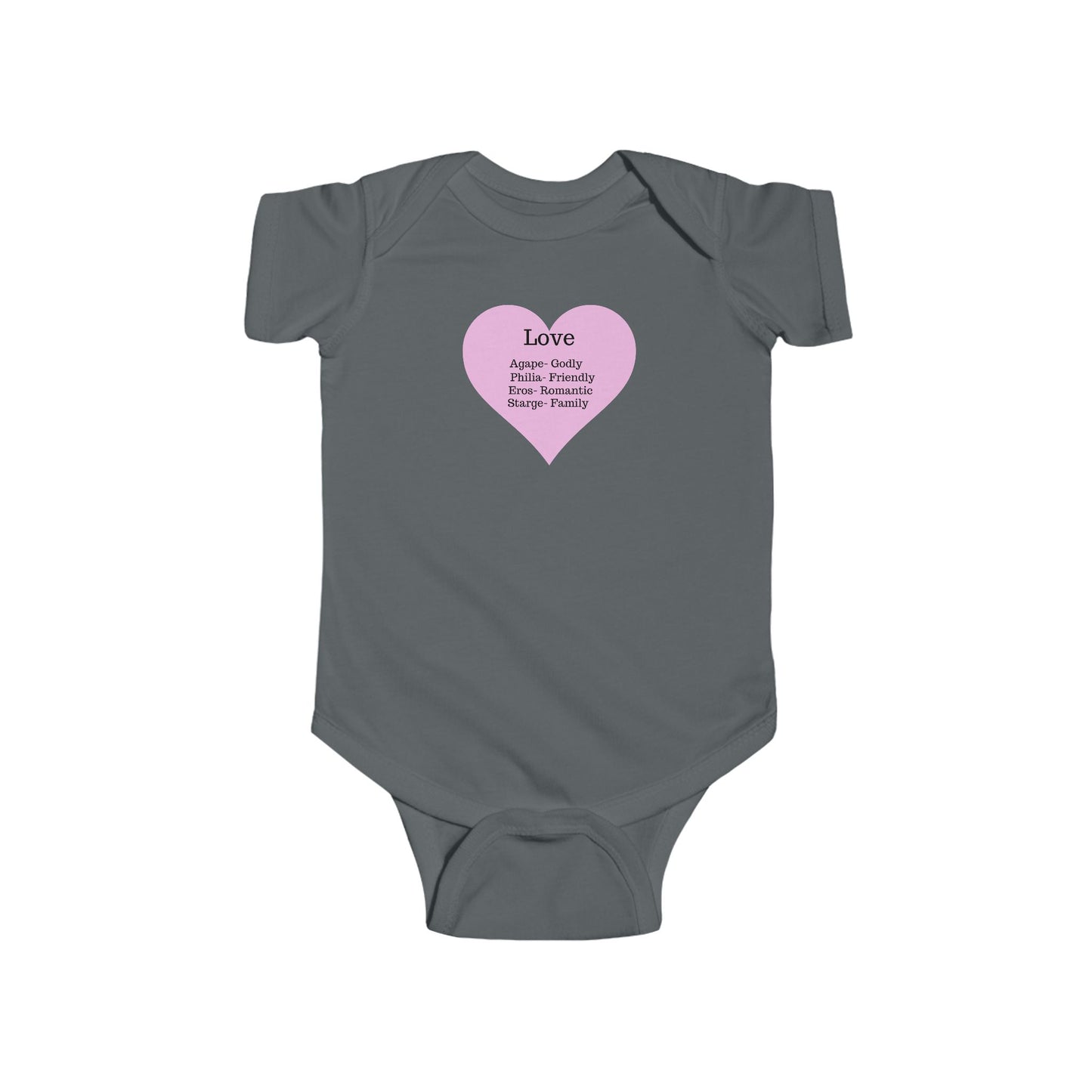 The Meaning of Love Heart Baby Bodysuit