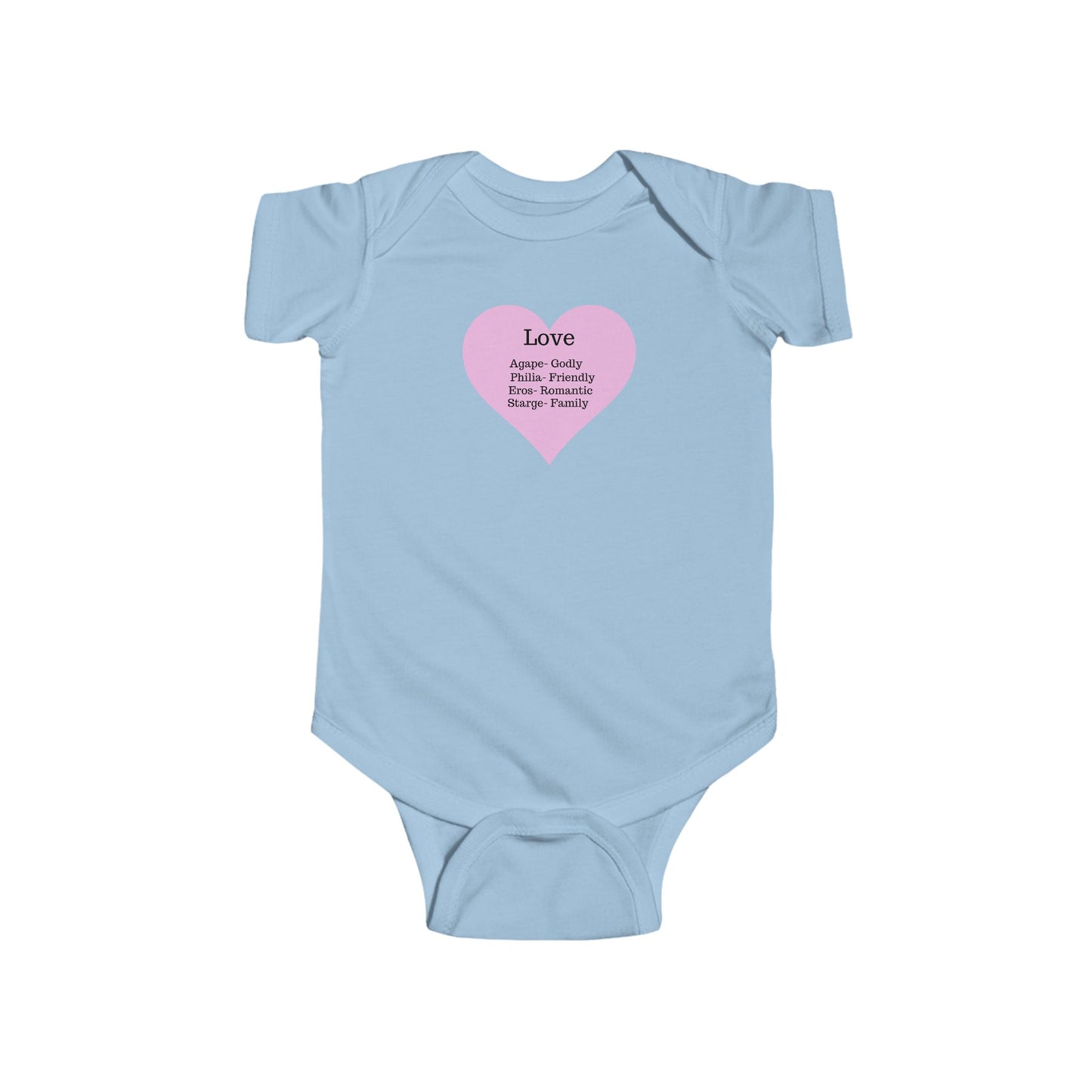 The Meaning of Love Heart Baby Bodysuit