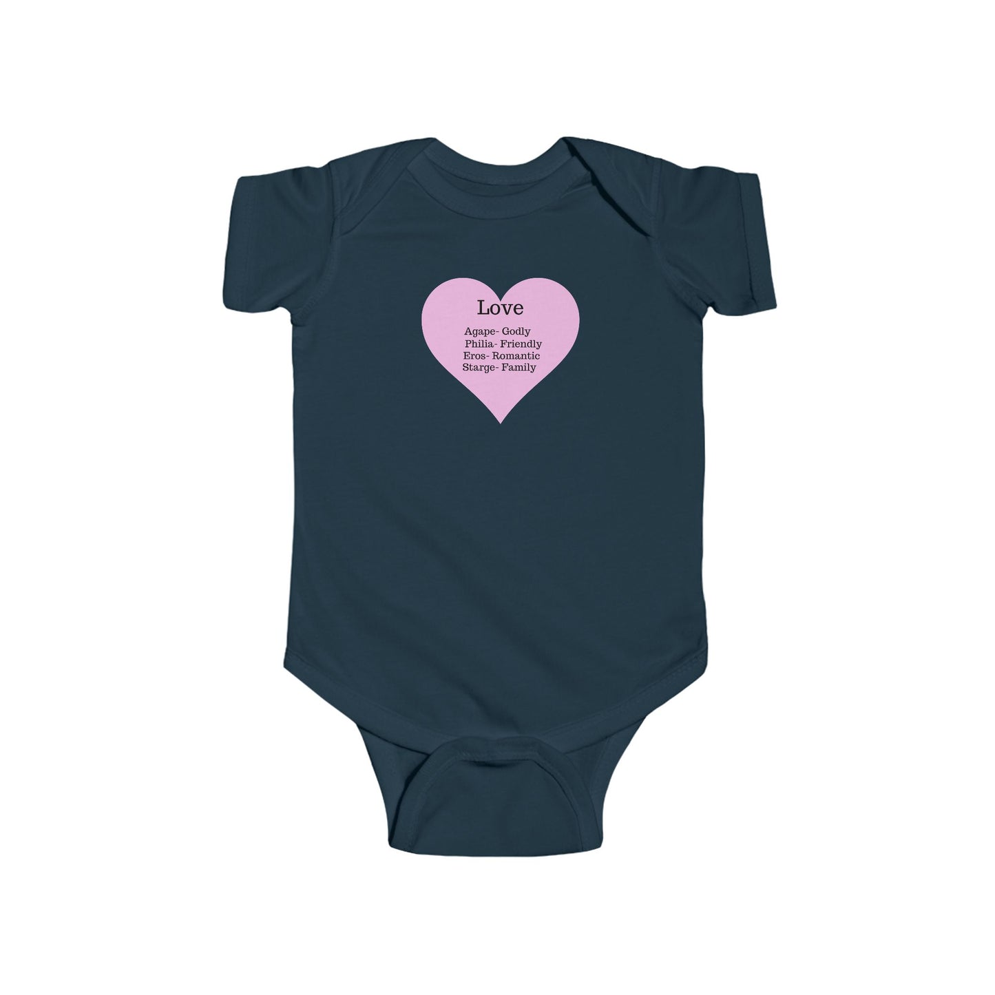 The Meaning of Love Heart Baby Bodysuit