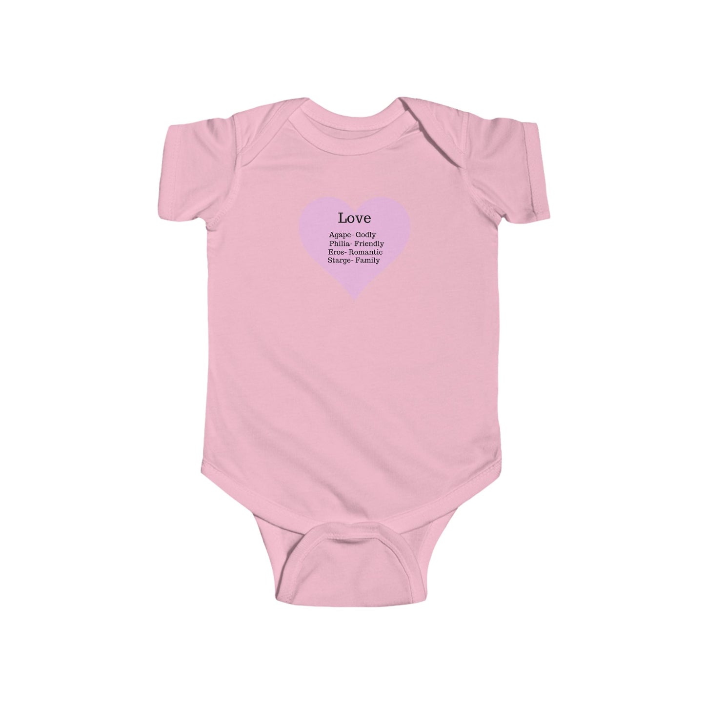 The Meaning of Love Heart Baby Bodysuit