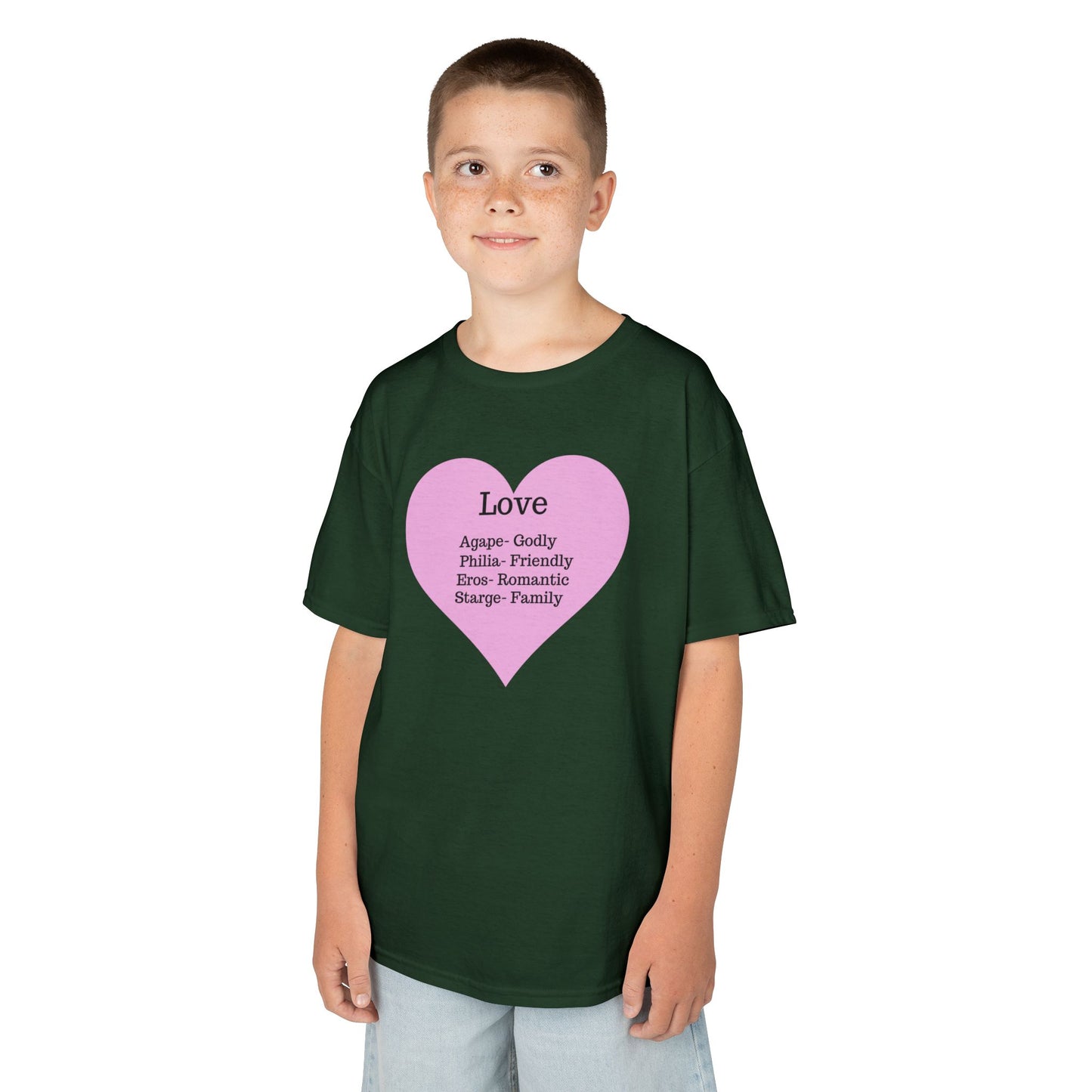 The Meaning of Love Kids T-Shirt | Heart Graphic Tee