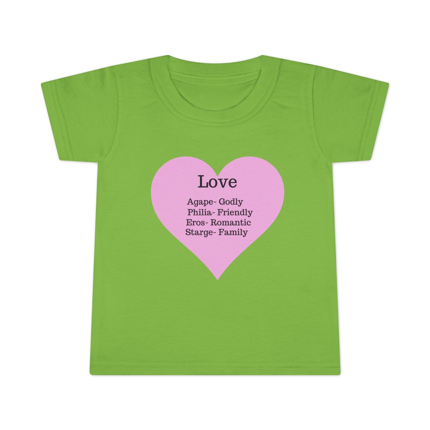 Types of Love Heart Toddler T-Shirt