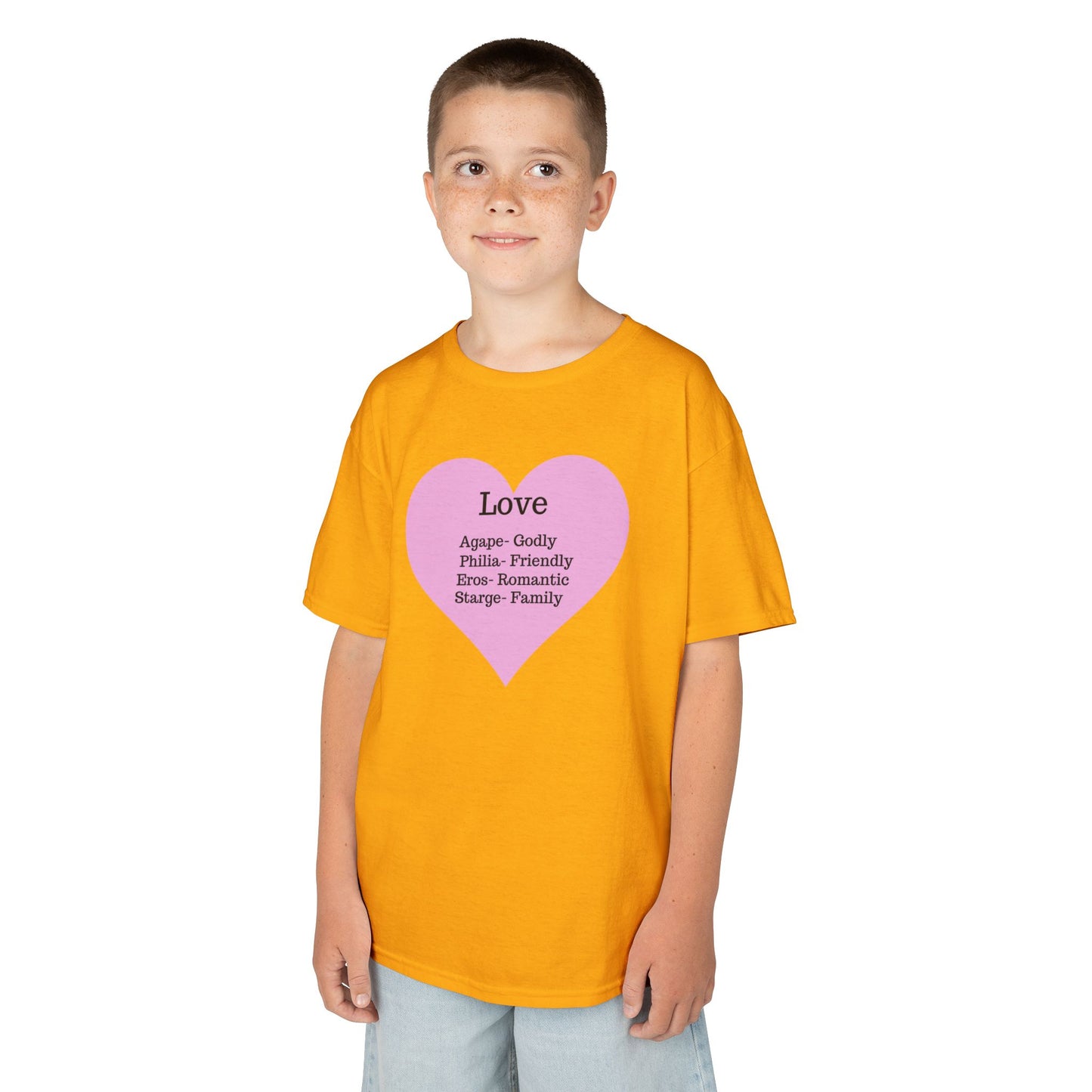The Meaning of Love Kids T-Shirt | Heart Graphic Tee