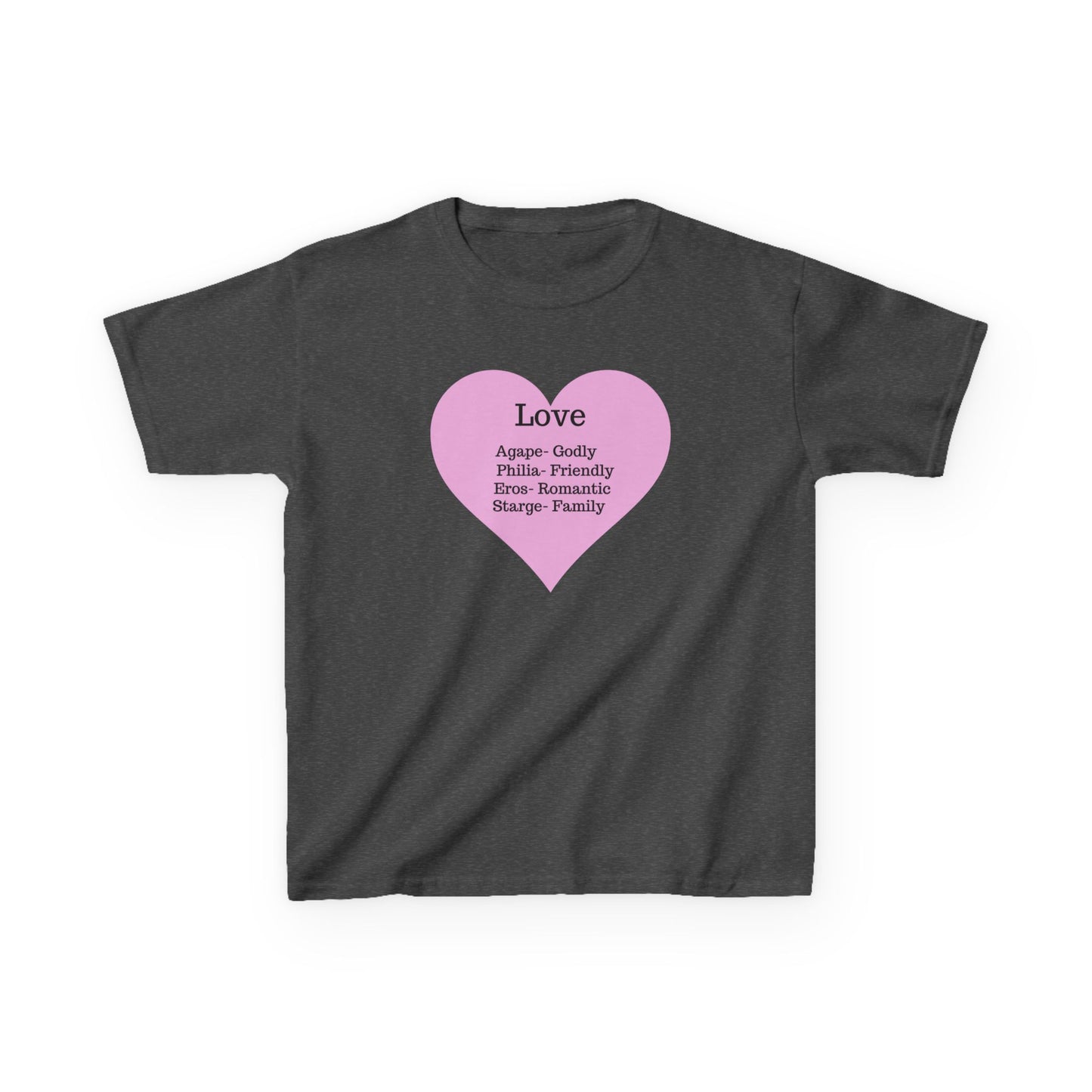 The Meaning of Love Kids T-Shirt | Heart Graphic Tee