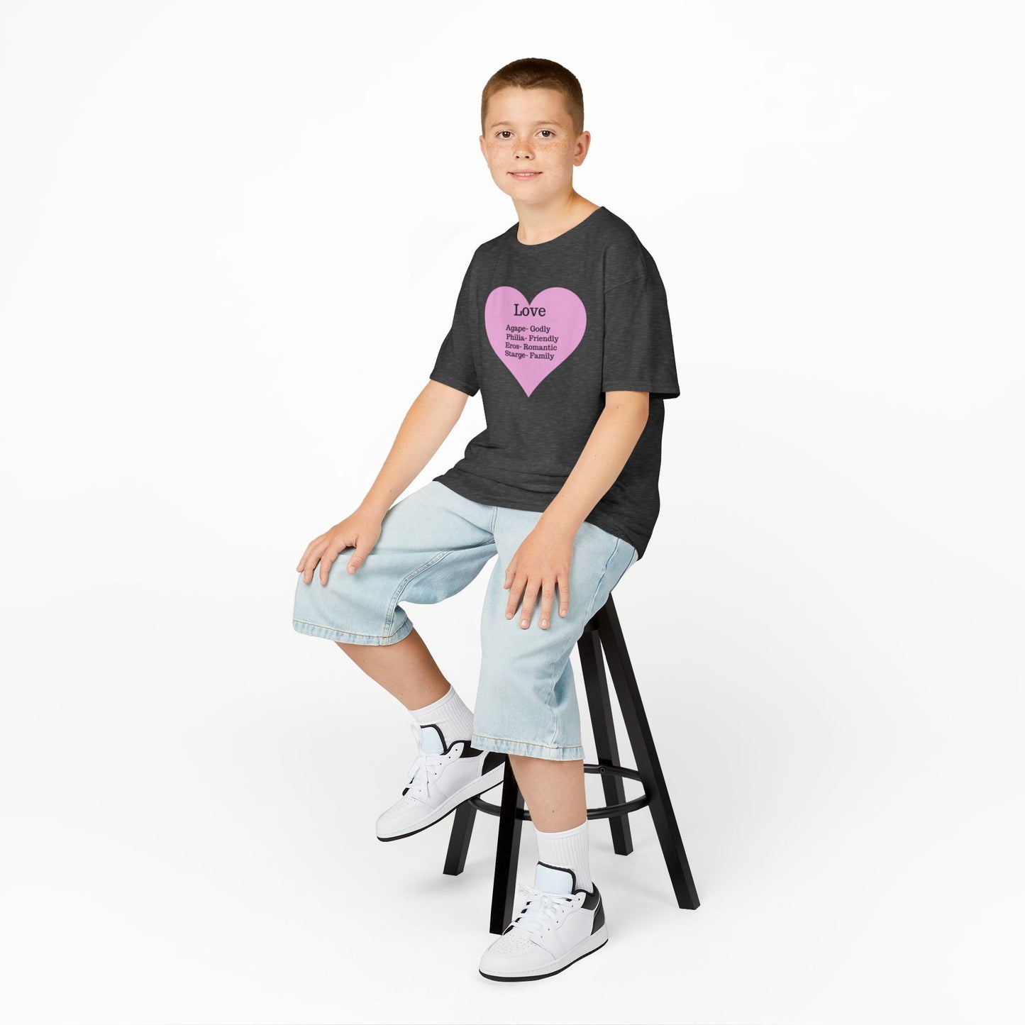 The Meaning of Love Kids T-Shirt | Heart Graphic Tee
