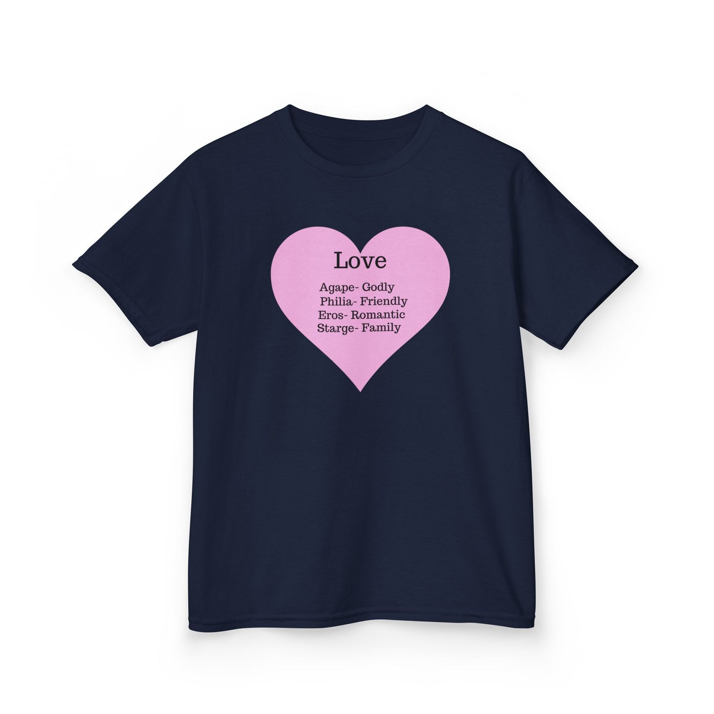 The Meaning of Love Kids T-Shirt | Heart Graphic Tee