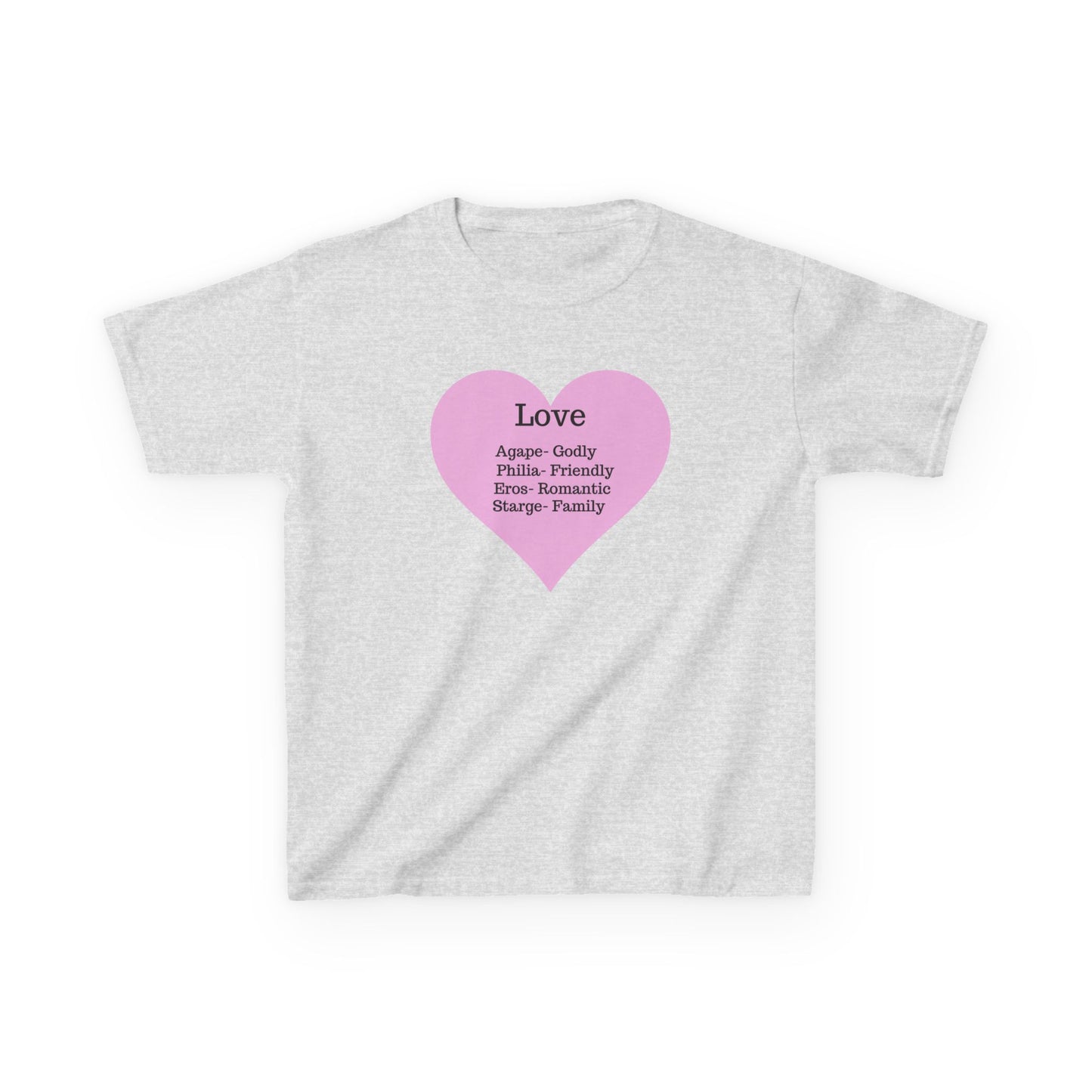 The Meaning of Love Kids T-Shirt | Heart Graphic Tee
