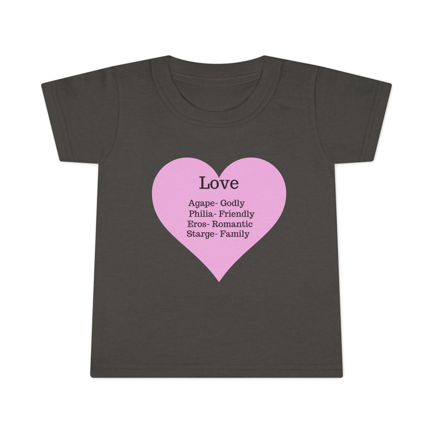 Types of Love Heart Toddler T-Shirt