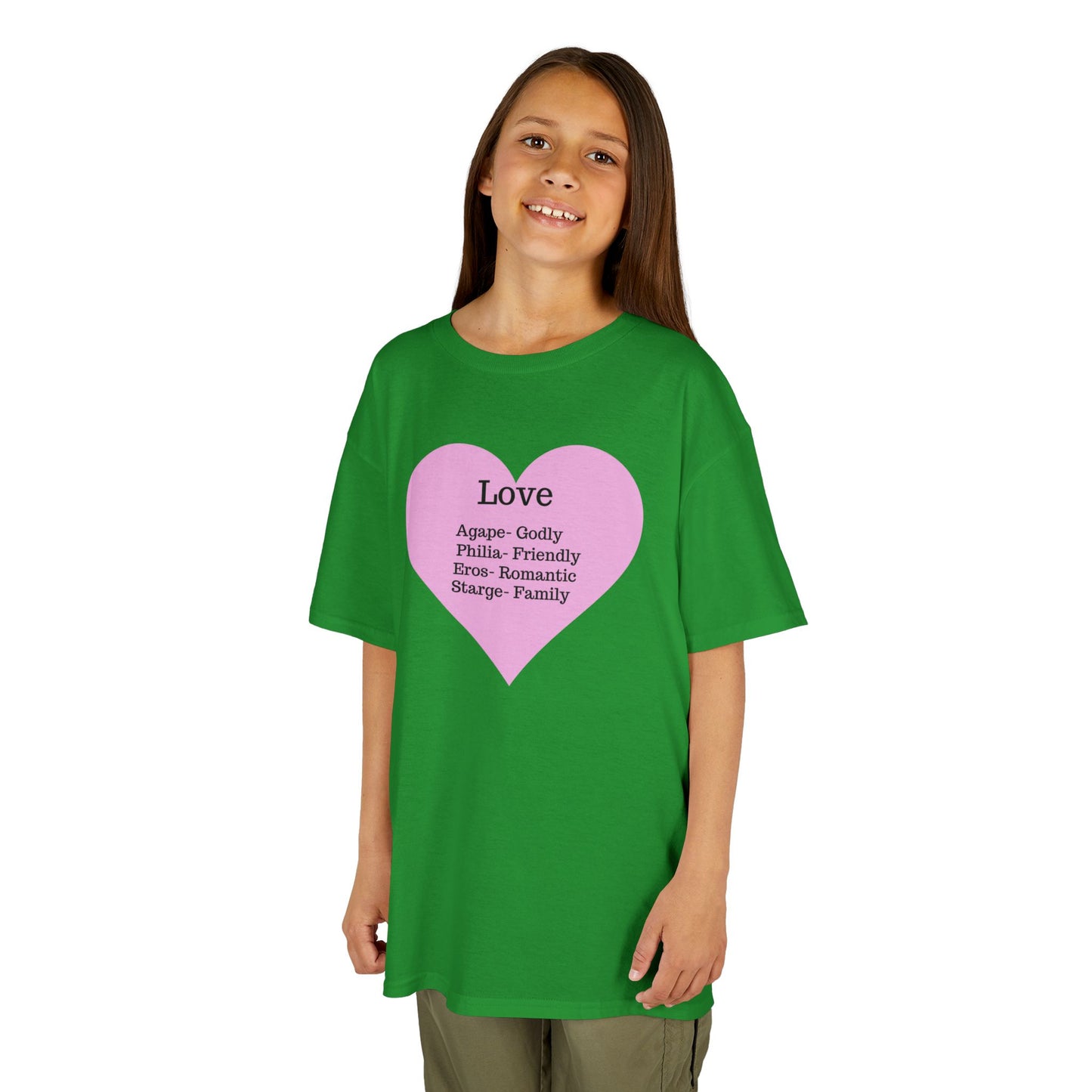 The Meaning of Love Kids T-Shirt | Heart Graphic Tee