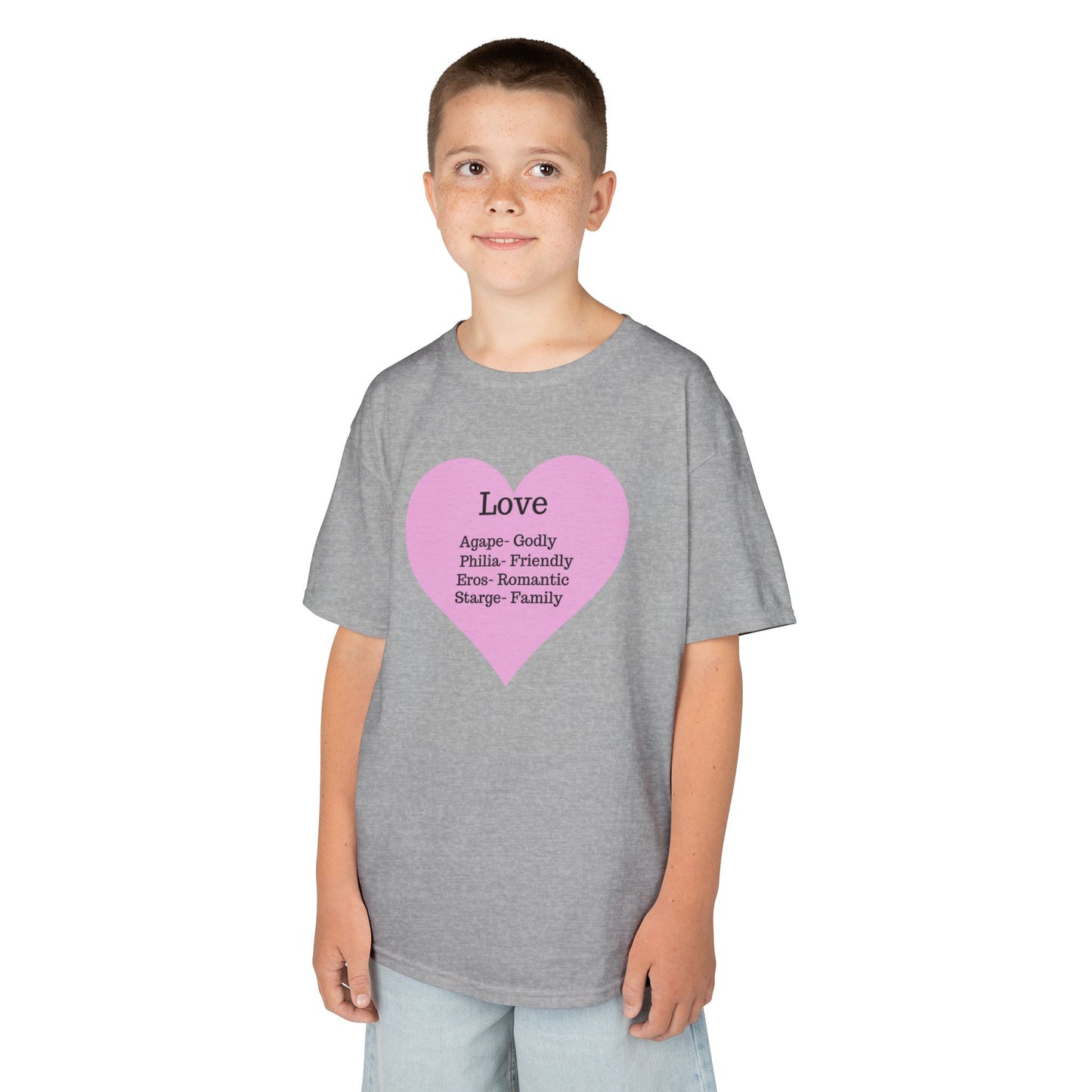The Meaning of Love Kids T-Shirt | Heart Graphic Tee
