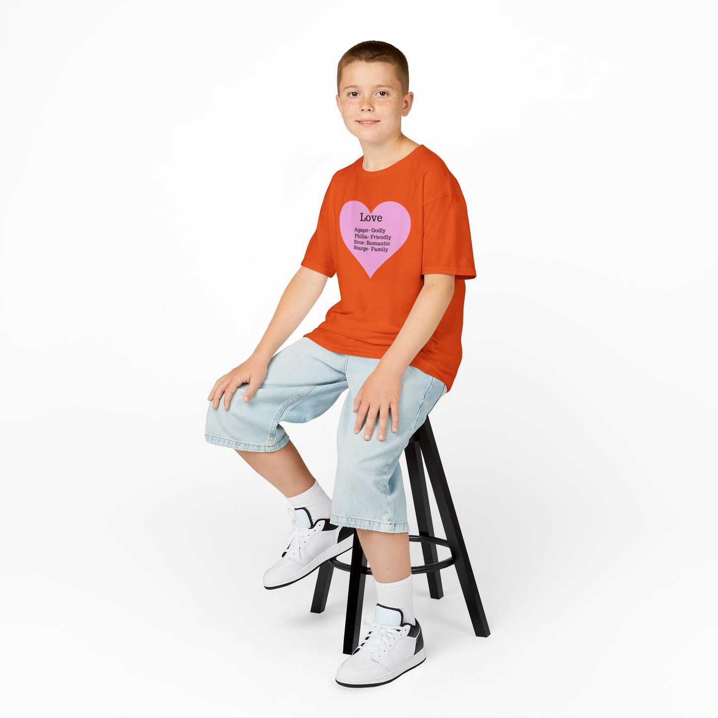 The Meaning of Love Kids T-Shirt | Heart Graphic Tee