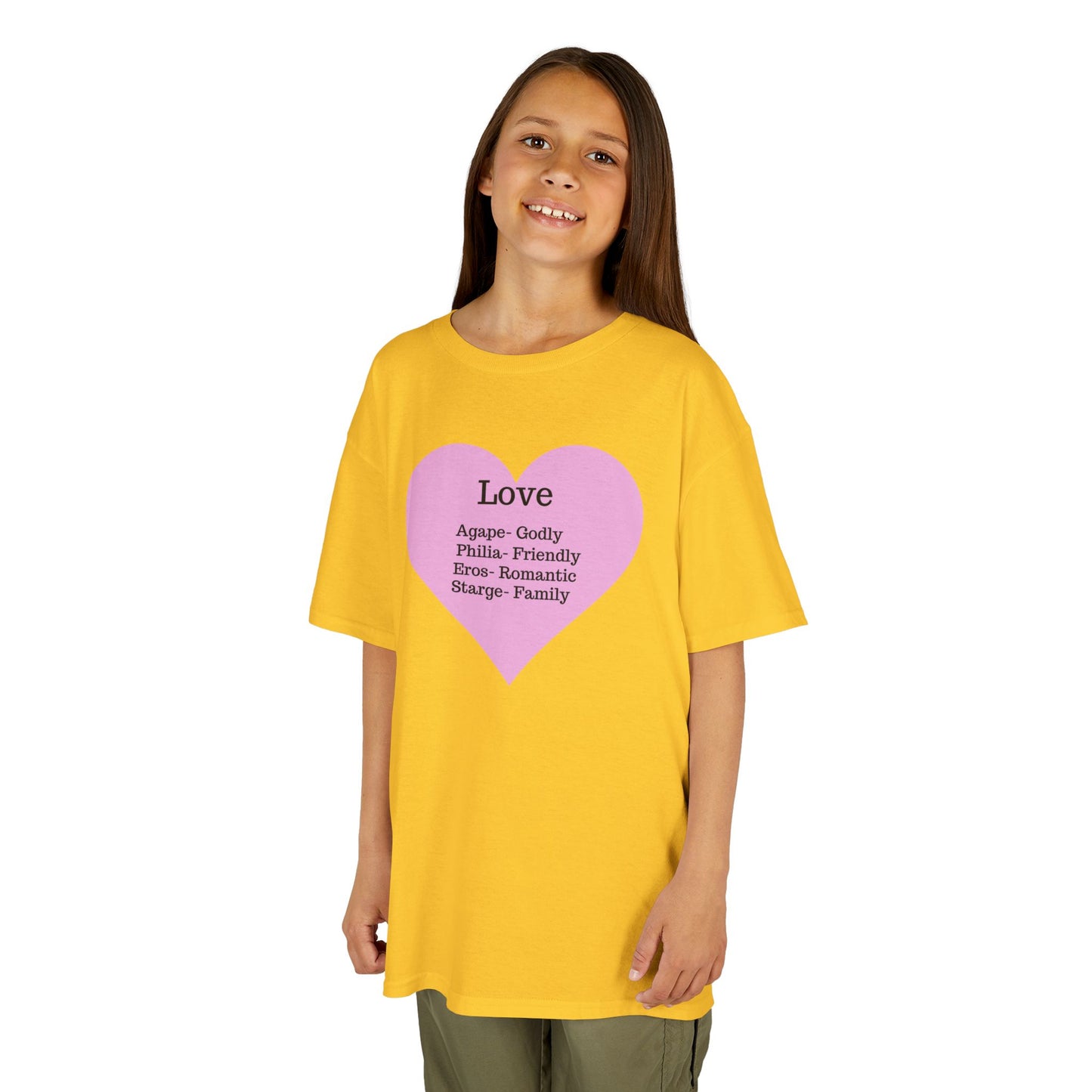 The Meaning of Love Kids T-Shirt | Heart Graphic Tee