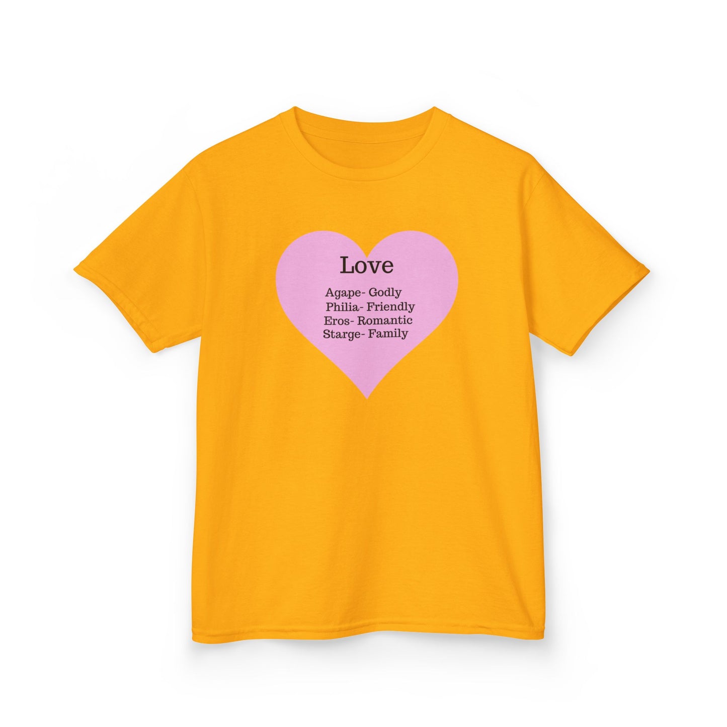 The Meaning of Love Kids T-Shirt | Heart Graphic Tee