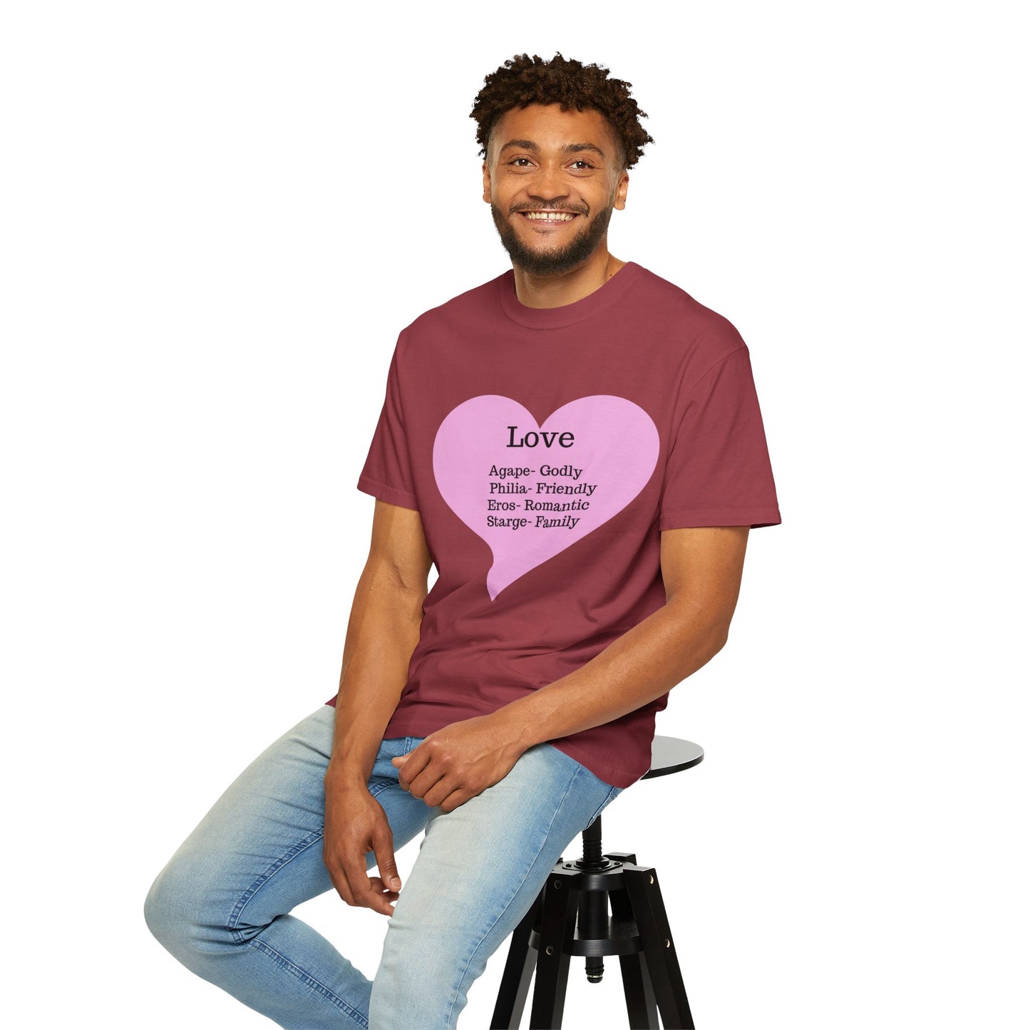 Love-Infused Unisex T-shirt: A Heartfelt Graphic Tee for All Occasions