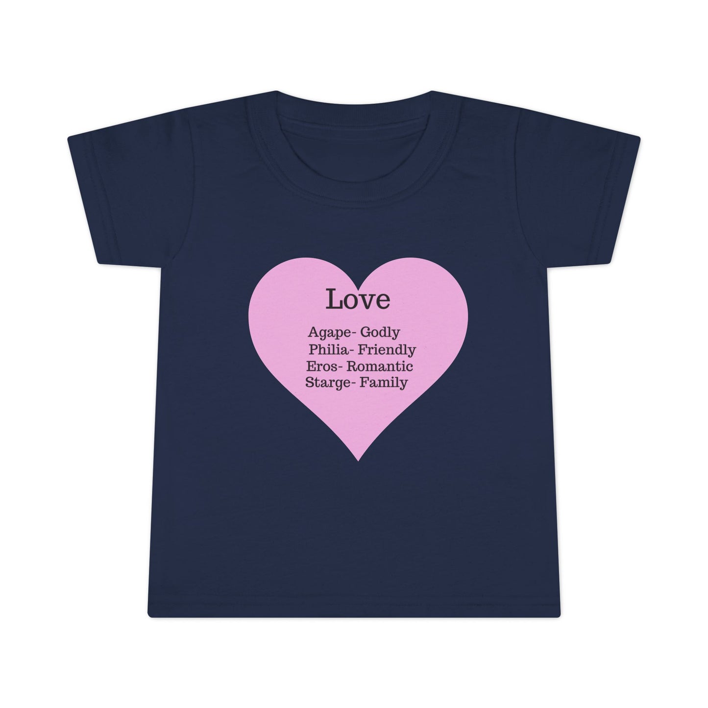 Types of Love Heart Toddler T-Shirt