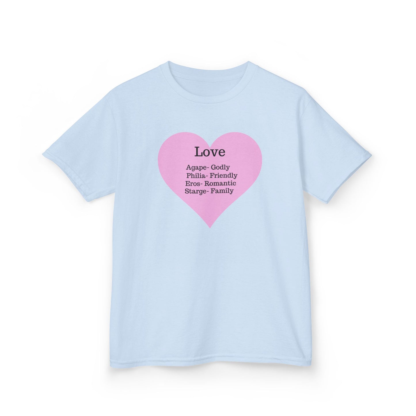The Meaning of Love Kids T-Shirt | Heart Graphic Tee