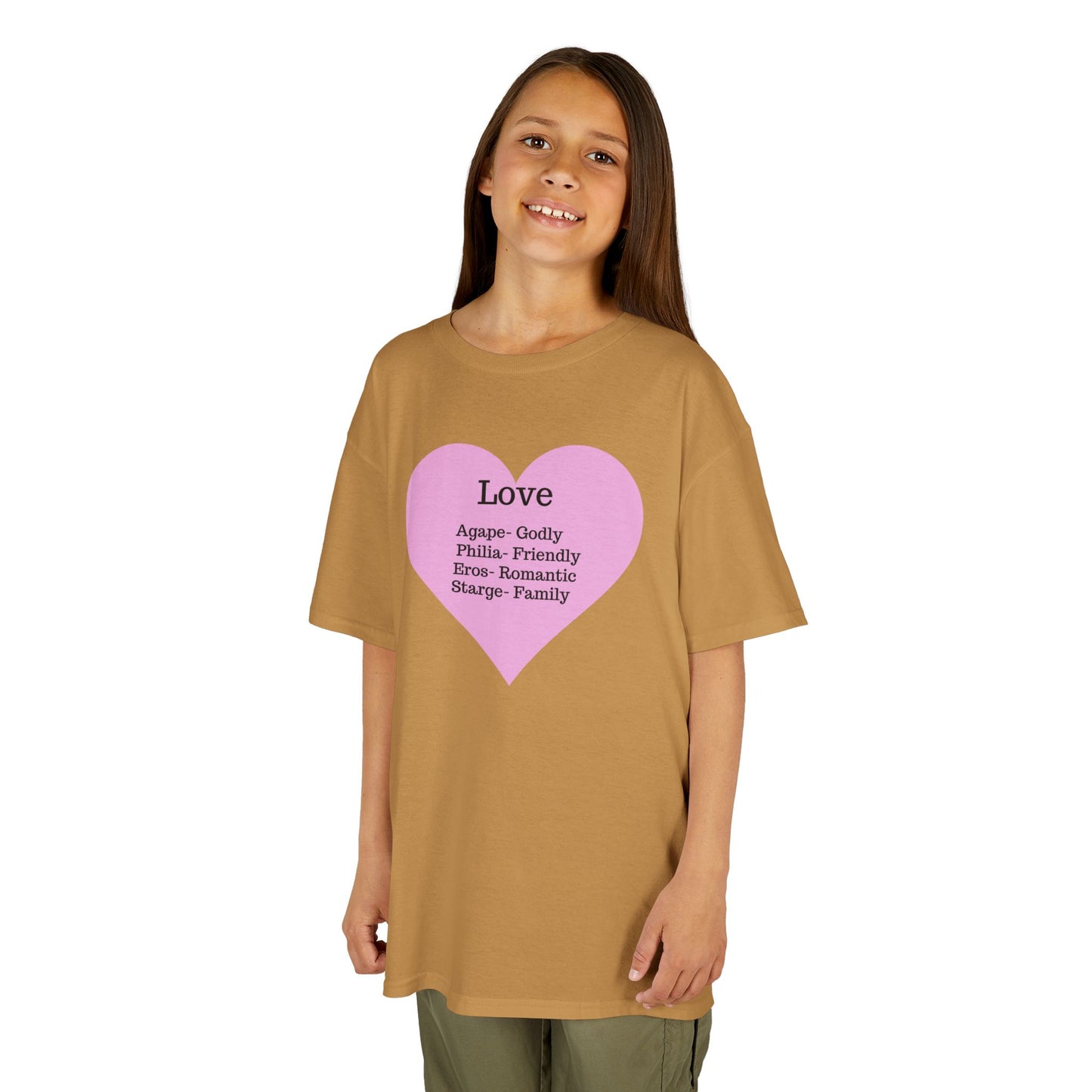 The Meaning of Love Kids T-Shirt | Heart Graphic Tee
