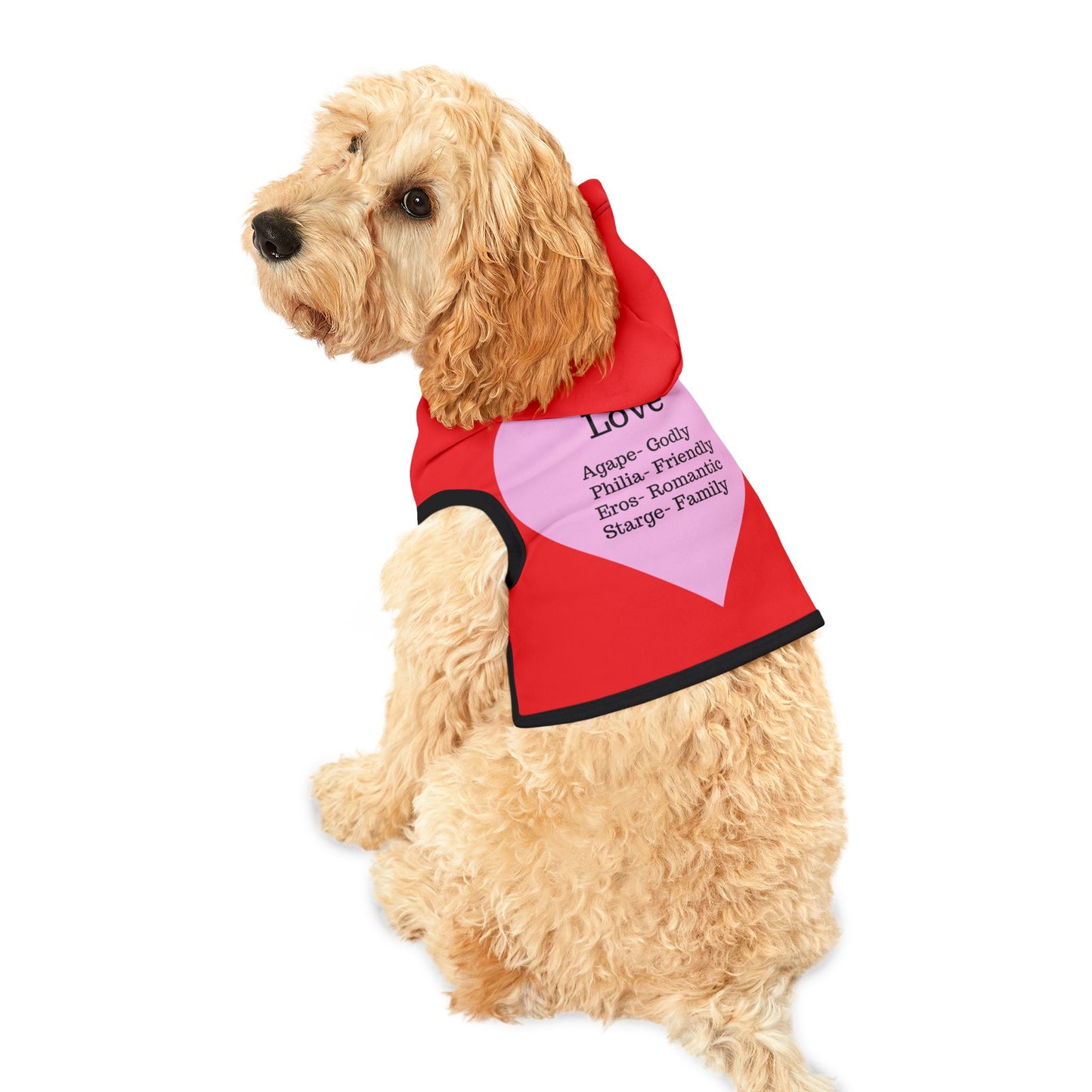 Charming Heart Pet Hoodie (Red)