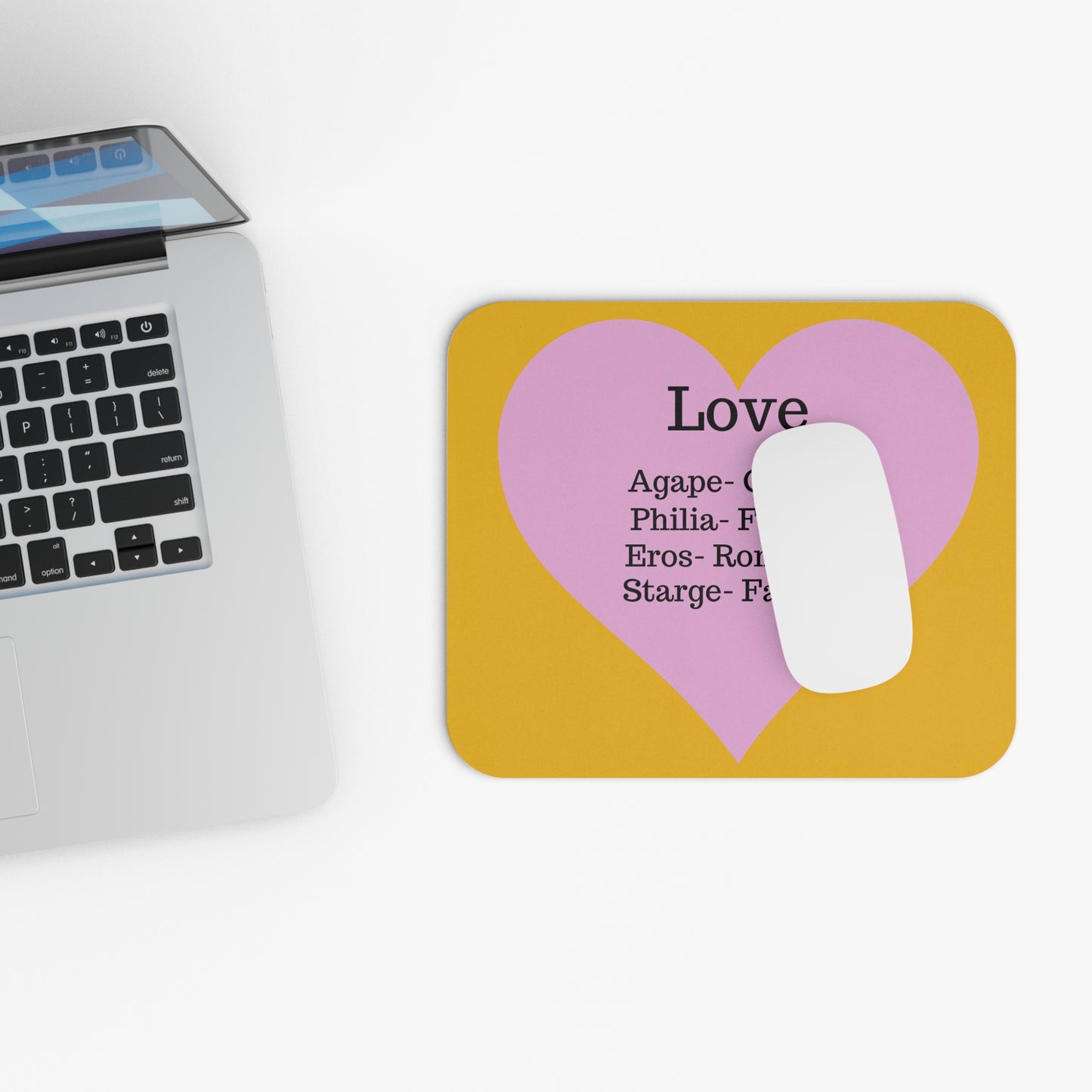 The Four Loves Mouse Pad (Yellow)