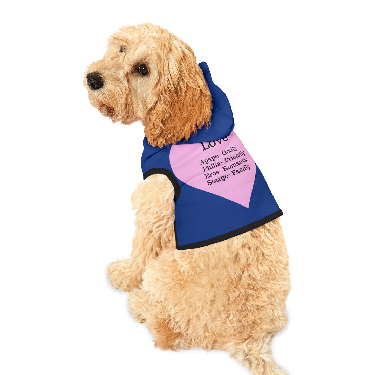 Charming Heart Pet Hoodie (Dark blue)