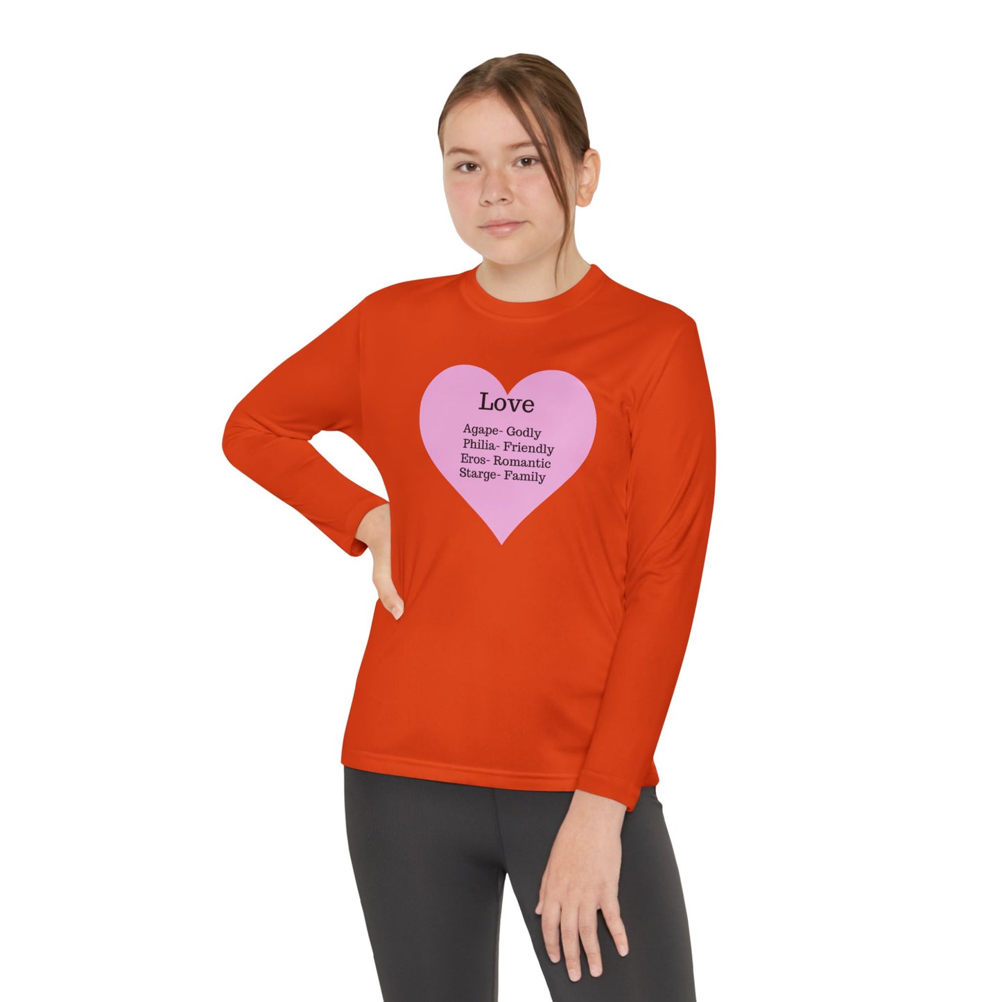 Kids 'Meaning of Love' Long Sleeve Performance Tee