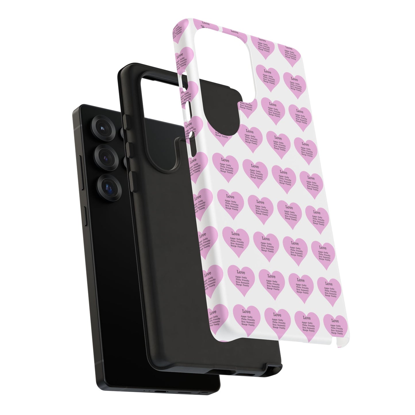 Hearts-A-Flutter Phone Case (Samsung)(White)