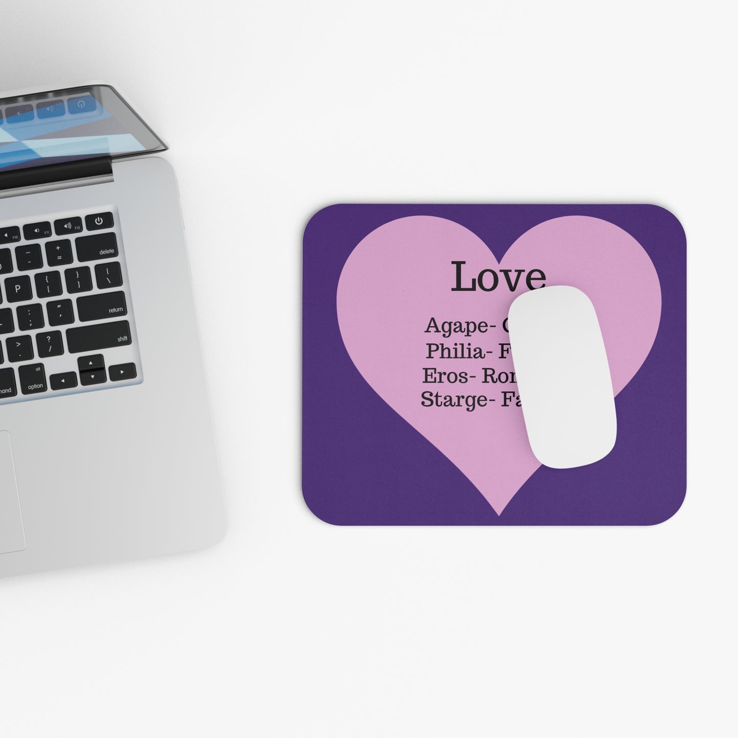 The Four Loves Mouse Pad (Purple)