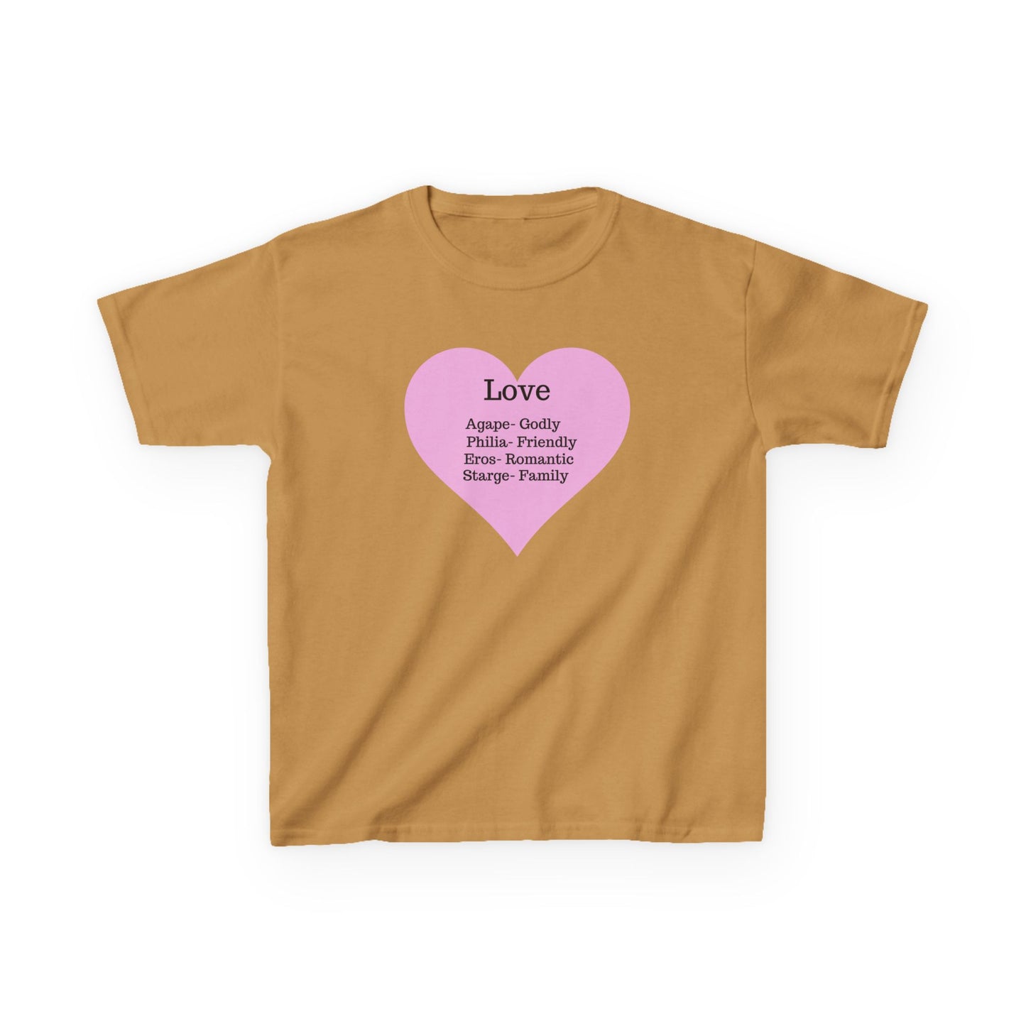 The Meaning of Love Kids T-Shirt | Heart Graphic Tee