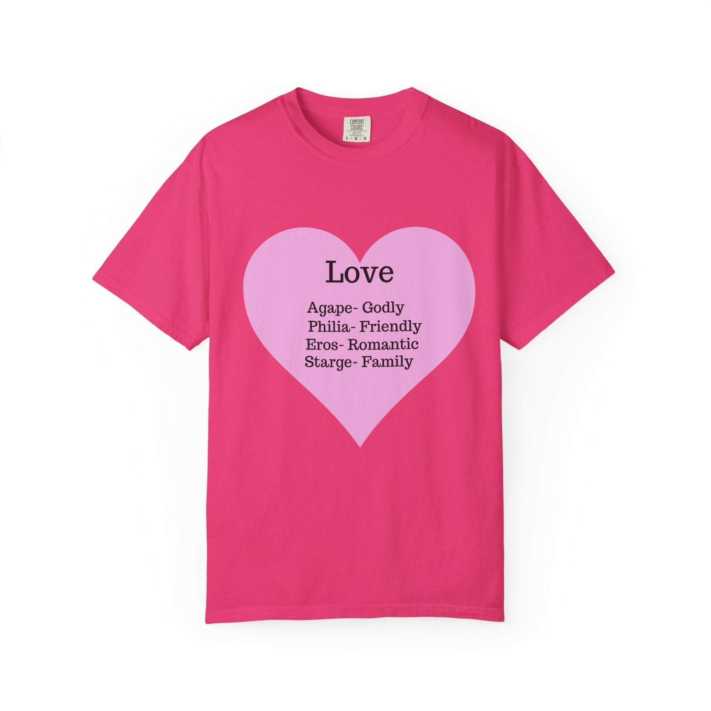 Love-Infused Unisex T-shirt: A Heartfelt Graphic Tee for All Occasions