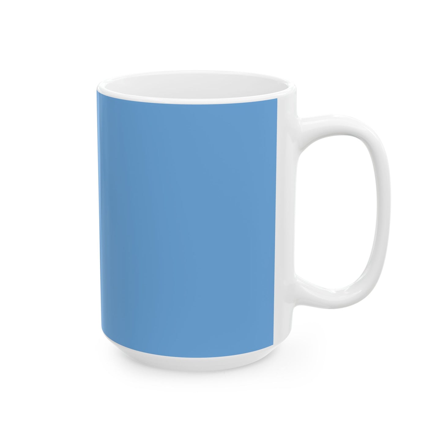 Charming Heart Ceramic Coffee Mug (Light blue)