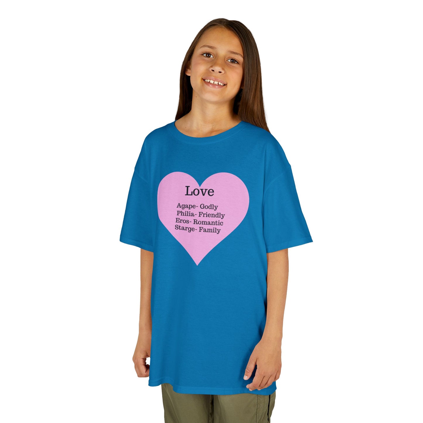 The Meaning of Love Kids T-Shirt | Heart Graphic Tee