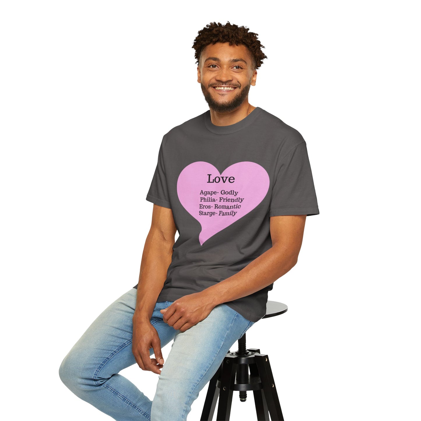 Love-Infused Unisex T-shirt: A Heartfelt Graphic Tee for All Occasions