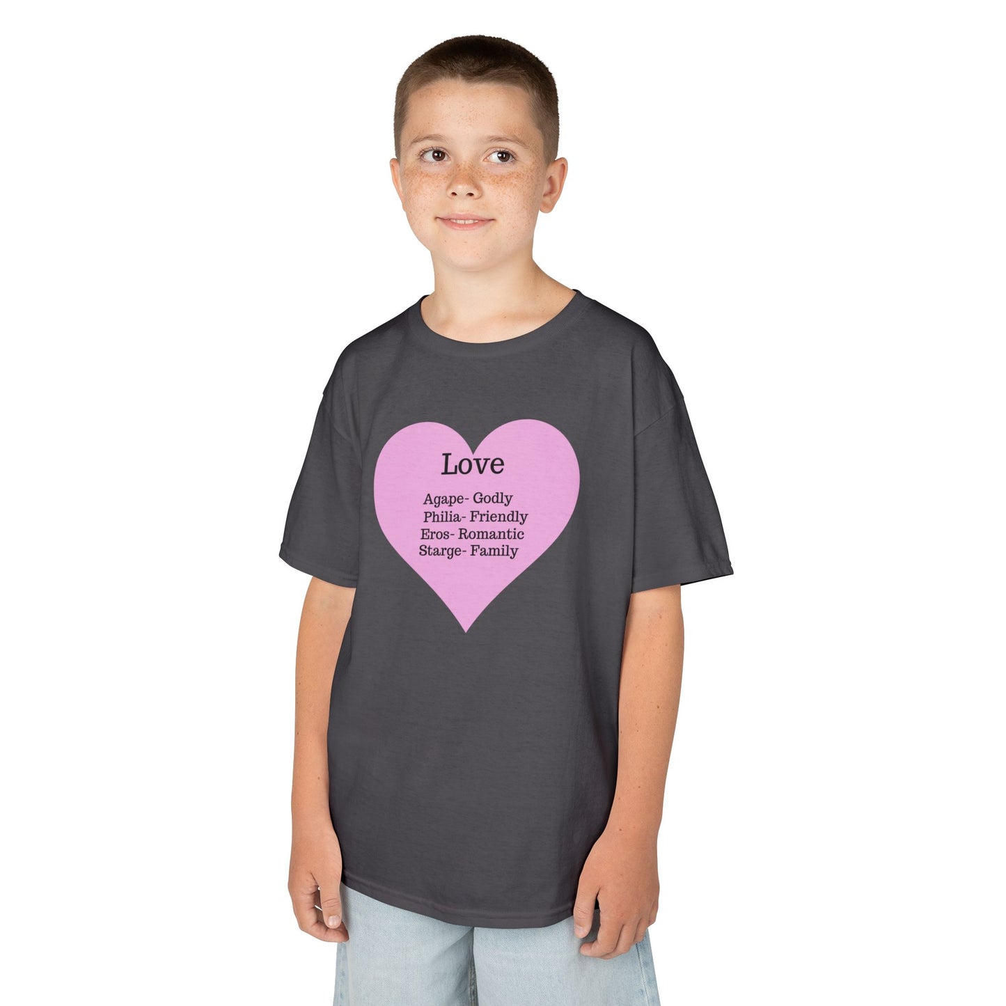 The Meaning of Love Kids T-Shirt | Heart Graphic Tee
