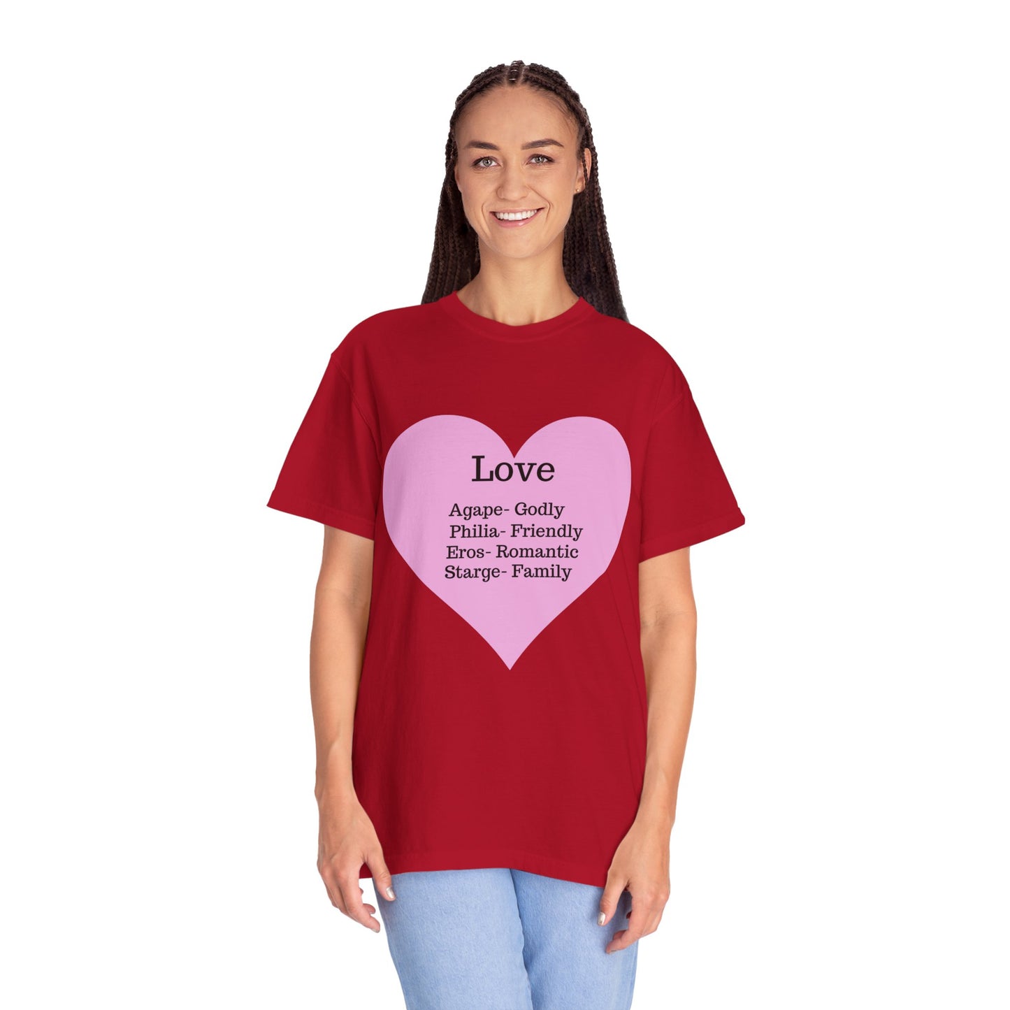 Love-Infused Unisex T-shirt: A Heartfelt Graphic Tee for All Occasions