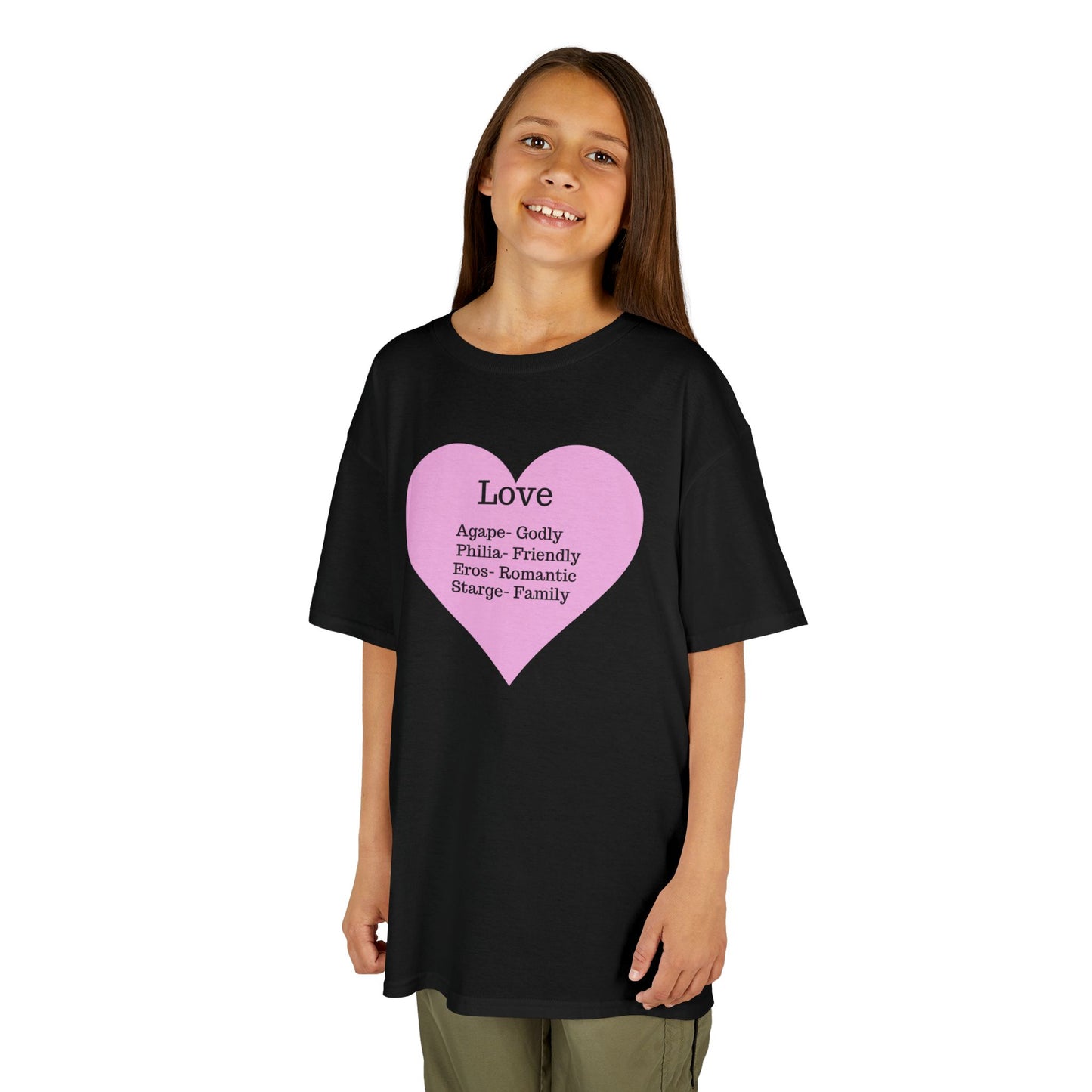 The Meaning of Love Kids T-Shirt | Heart Graphic Tee