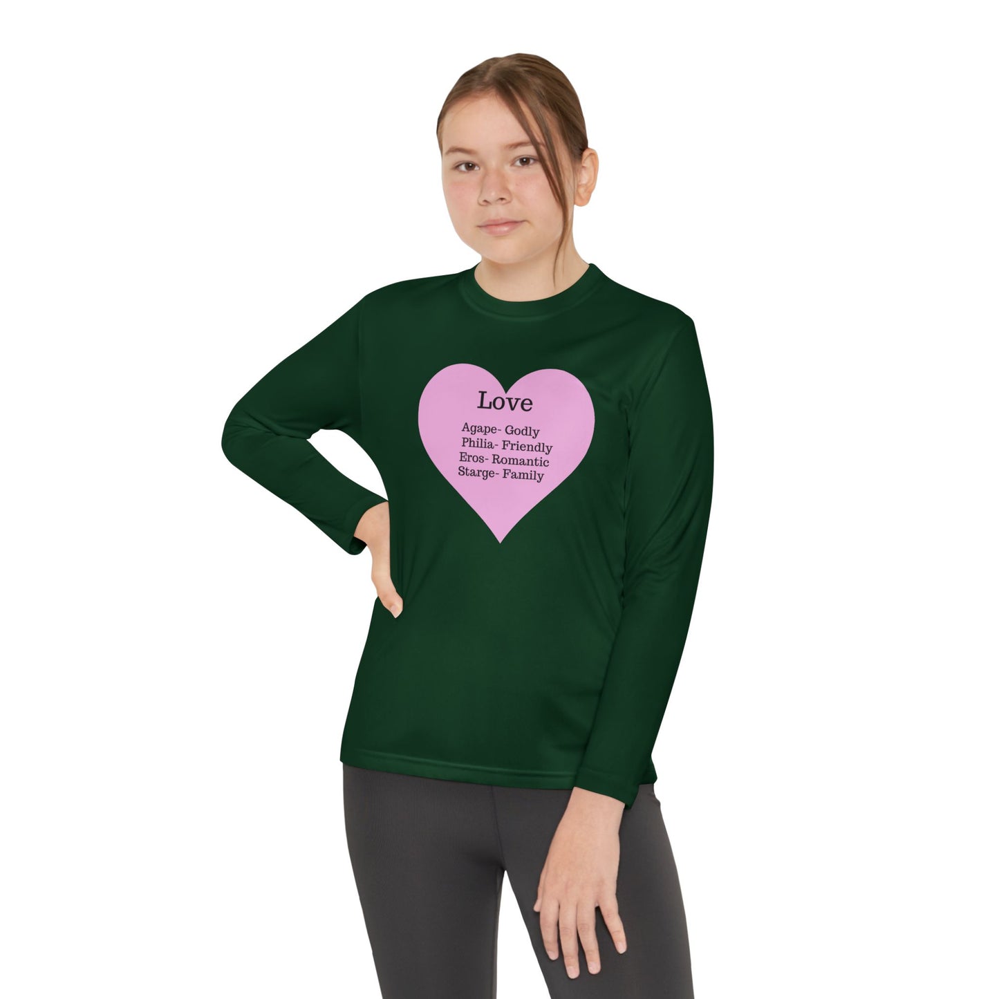 Kids 'Meaning of Love' Long Sleeve Performance Tee