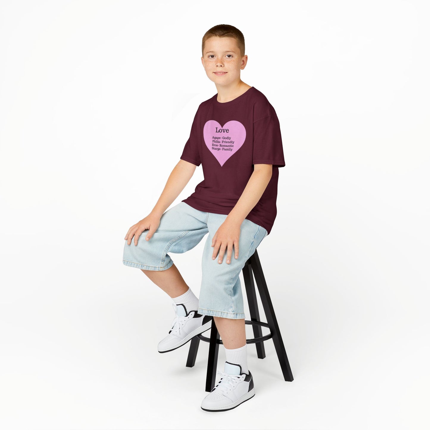 The Meaning of Love Kids T-Shirt | Heart Graphic Tee