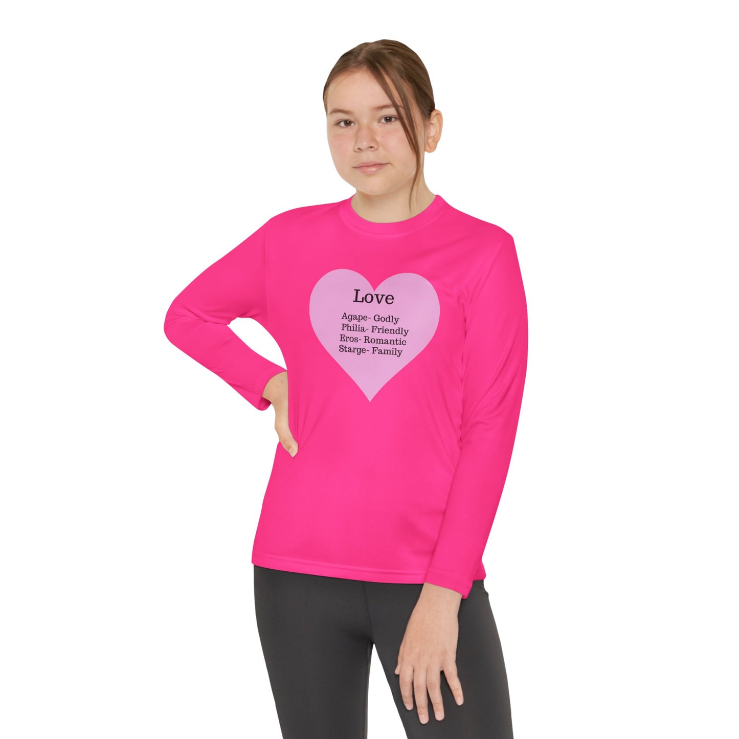 Kids 'Meaning of Love' Long Sleeve Performance Tee