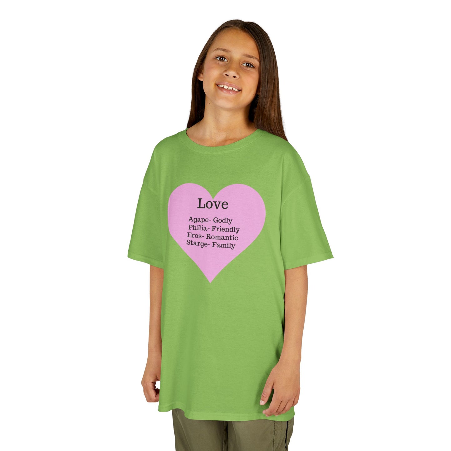 The Meaning of Love Kids T-Shirt | Heart Graphic Tee