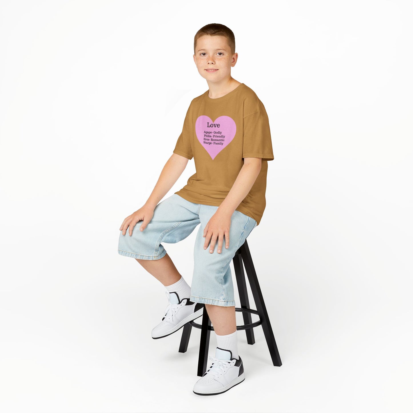 The Meaning of Love Kids T-Shirt | Heart Graphic Tee