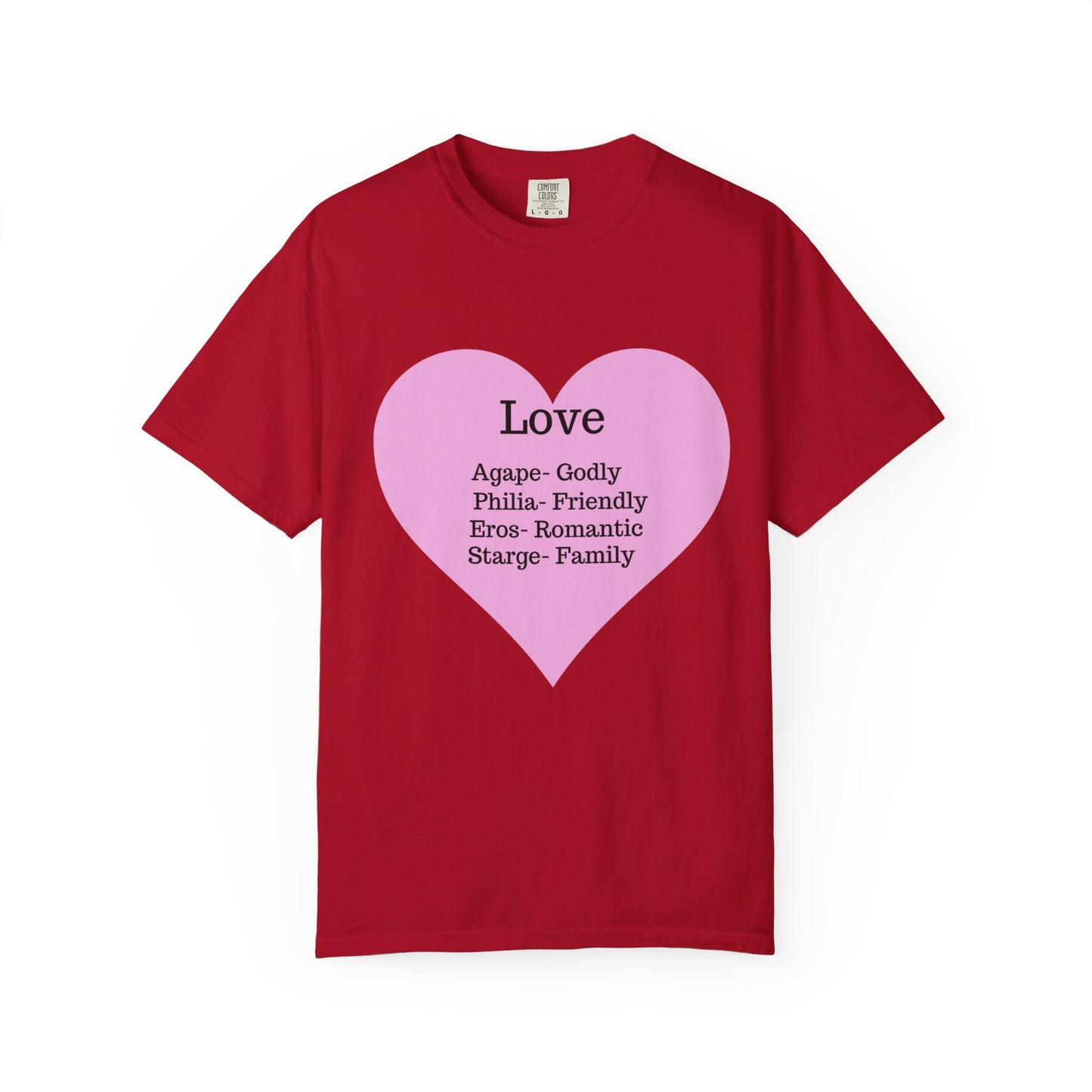 Love-Infused Unisex T-shirt: A Heartfelt Graphic Tee for All Occasions