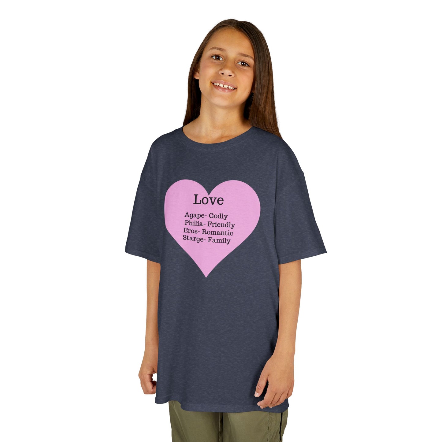 The Meaning of Love Kids T-Shirt | Heart Graphic Tee